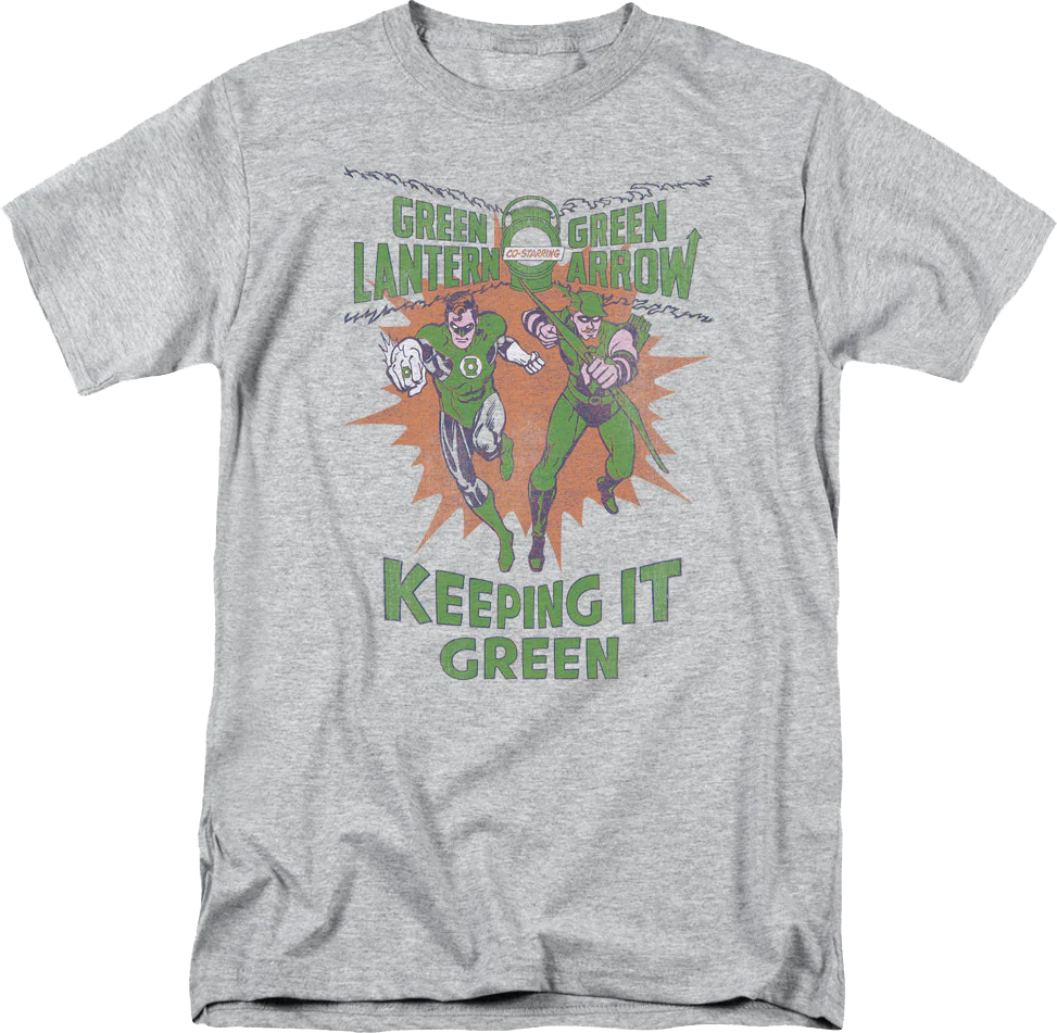 Green Lantern And Green Arrow Keeping It Green DC Comics T-Shirt