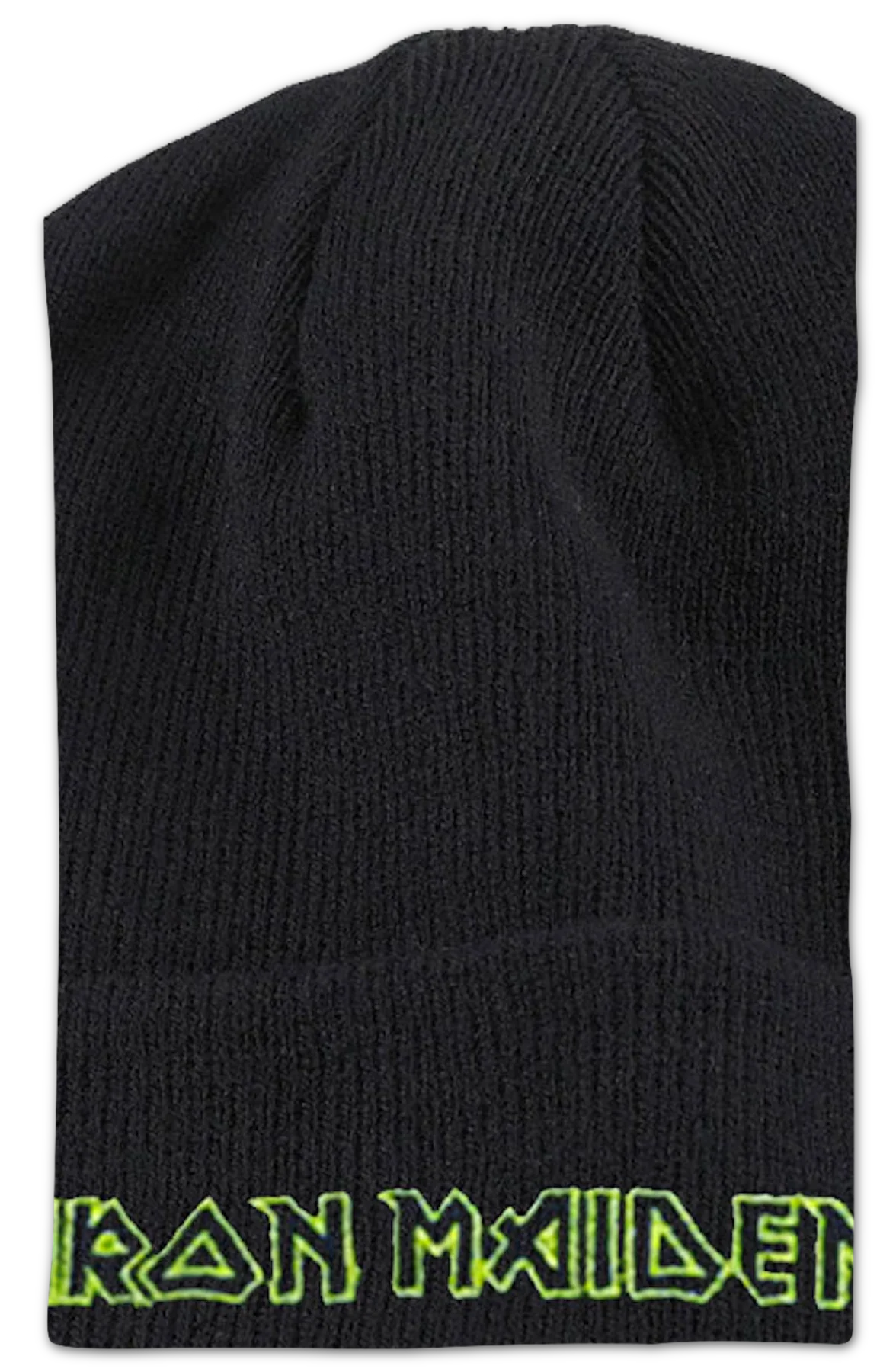 Green Logo Iron Maiden Cuff Beanie - Image 2
