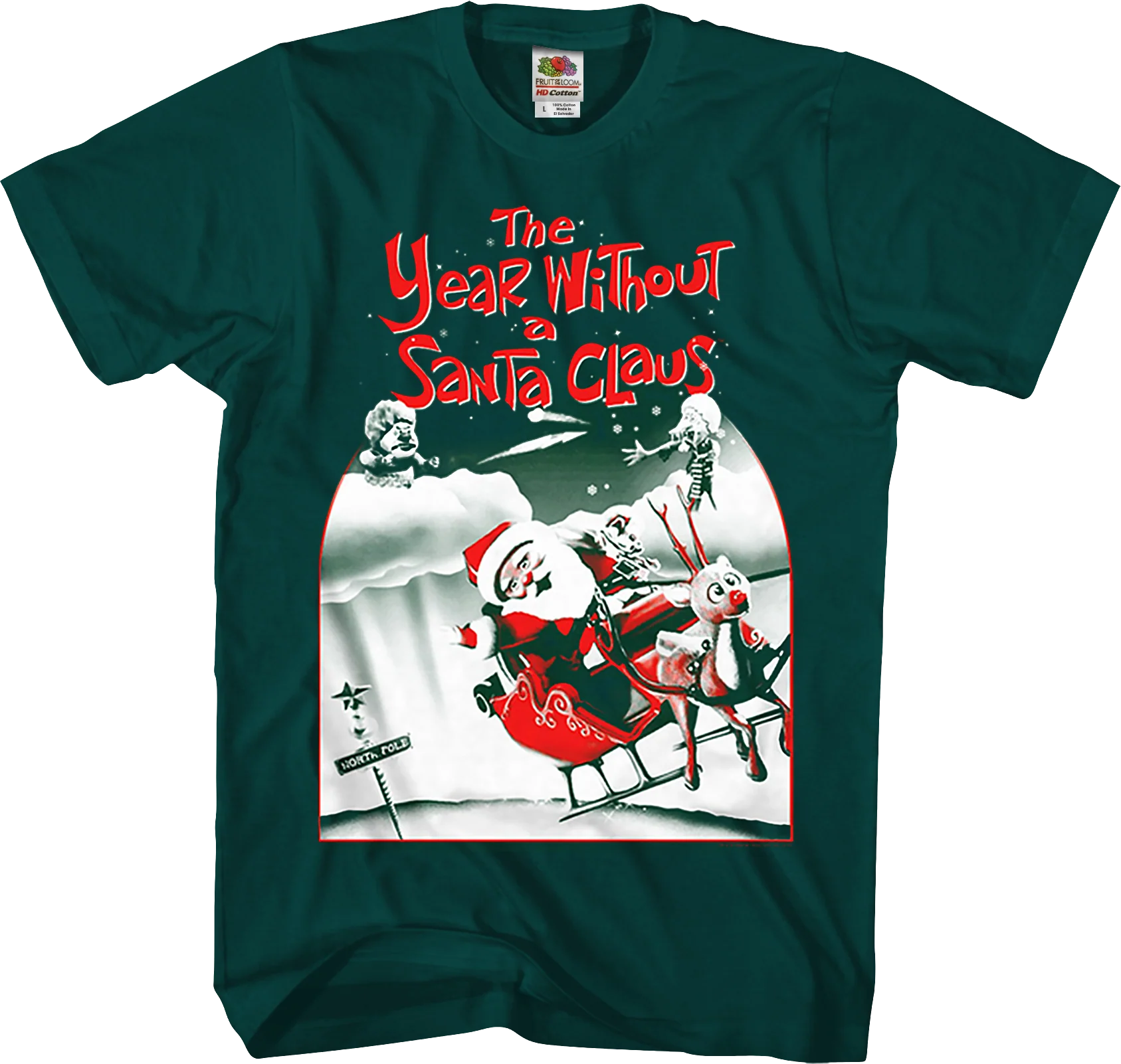 Green Poster The Year Without A Santa Claus T-Shirt