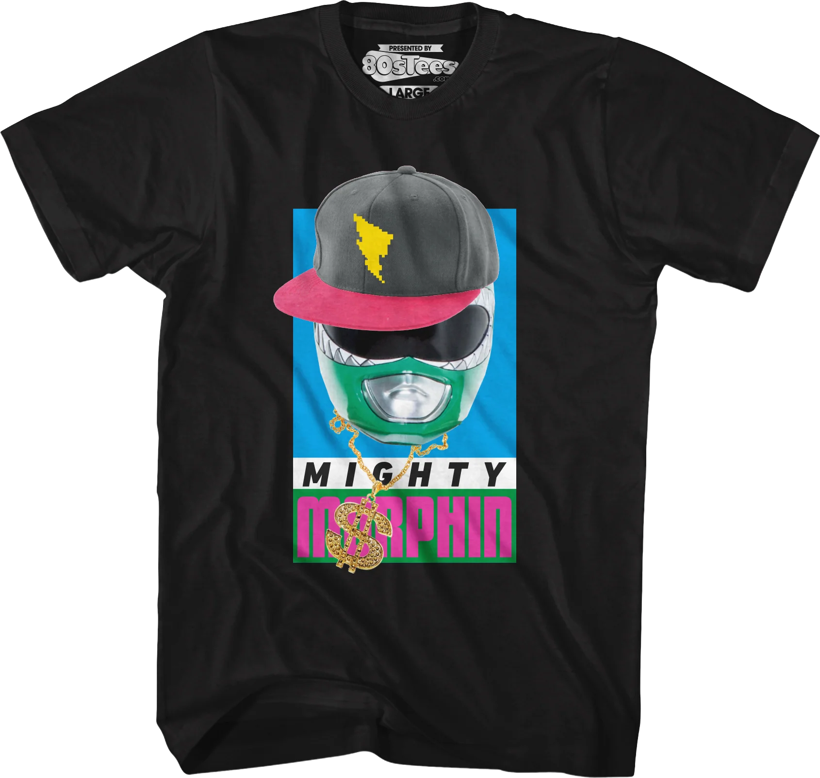 Green Ranger Bling Mighty Morphin Power Rangers T-Shirt