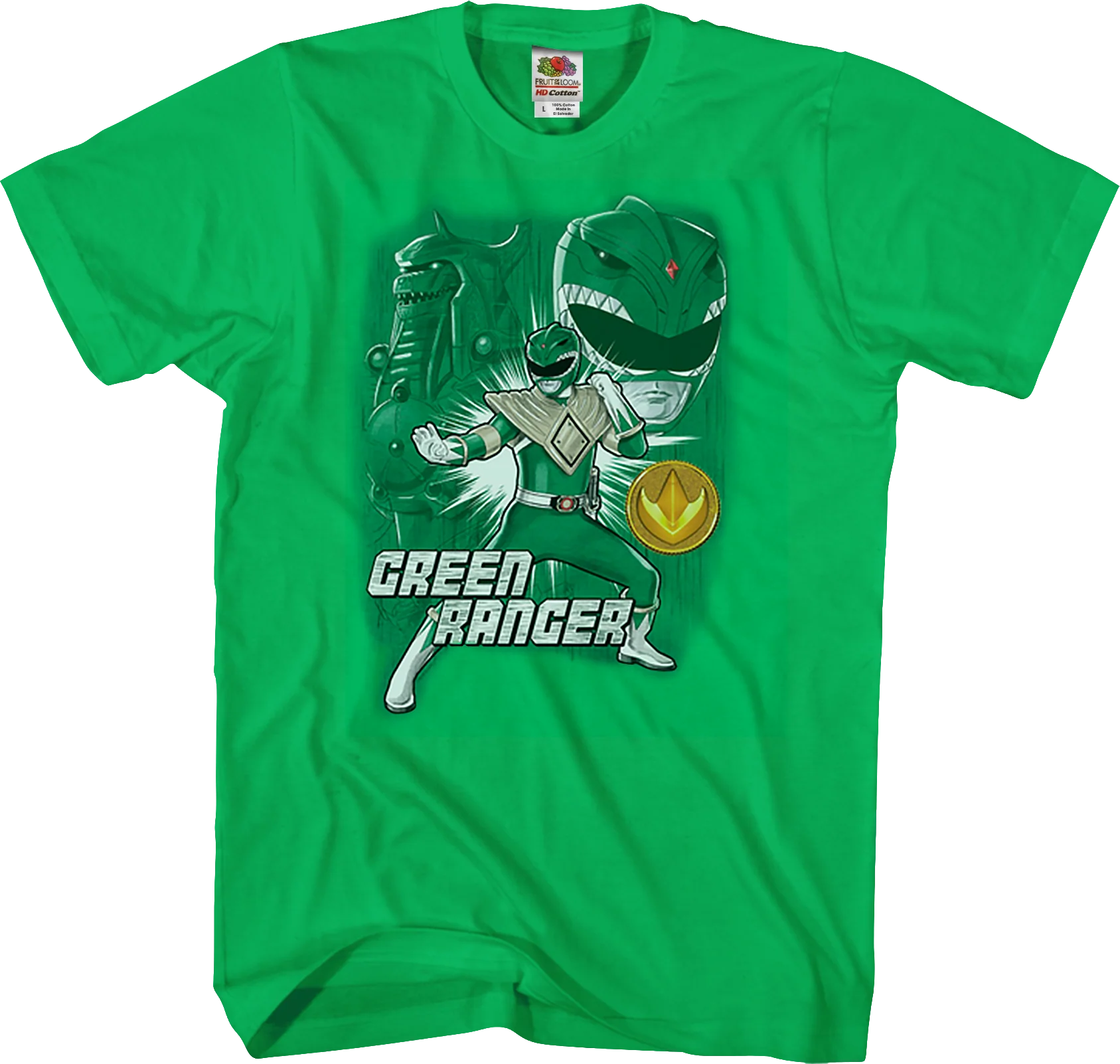 Green Ranger Mighty Morphin Power Rangers T-Shirt