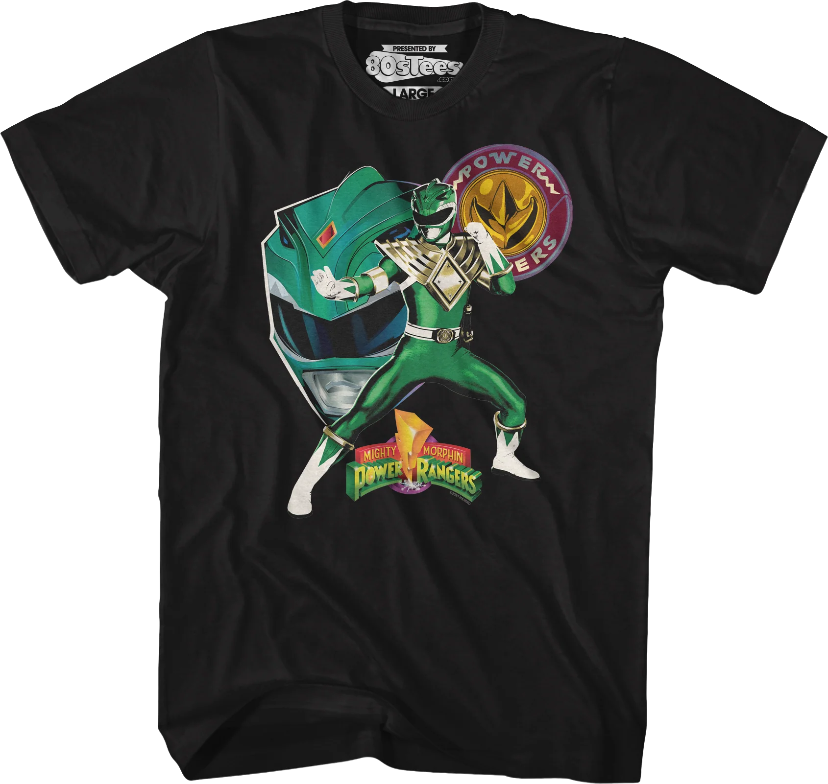 Green Ranger Profile Mighty Morphin Power Rangers T-Shirt