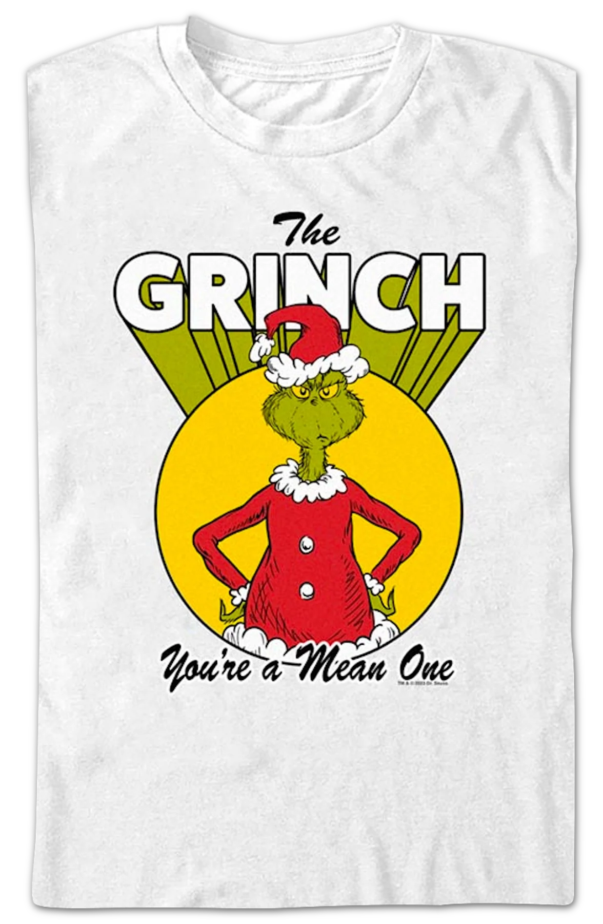 Grinch You're a Mean One Dr. Seuss T-Shirt - Image 2