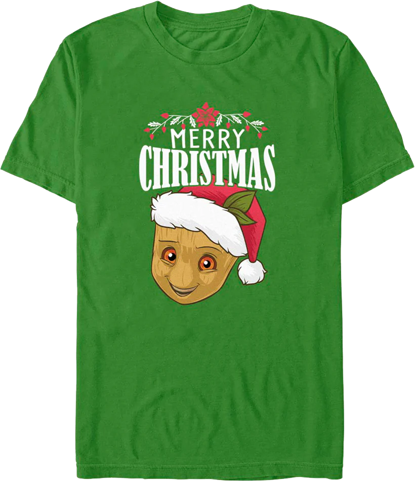 Groot Merry Christmas Guardians of the Galaxy T-Shirt