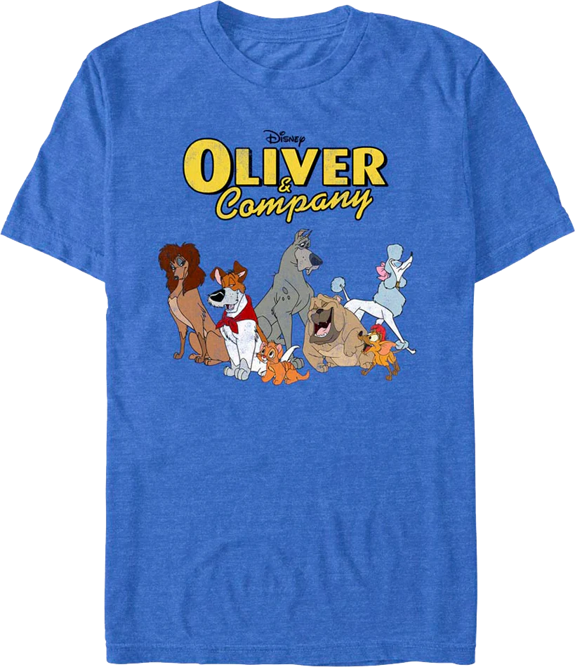 Group Photo Oliver and Company Disney T-Shirt