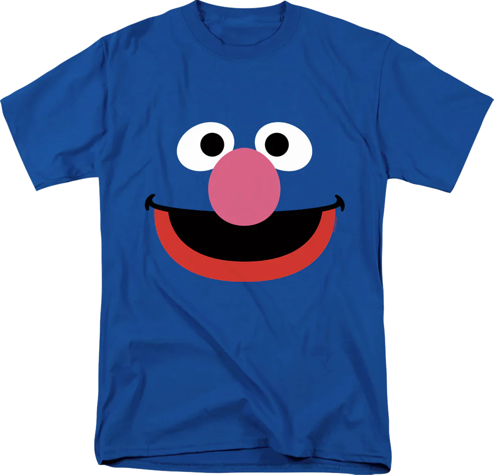 Grover Face Sesame Street T-Shirt