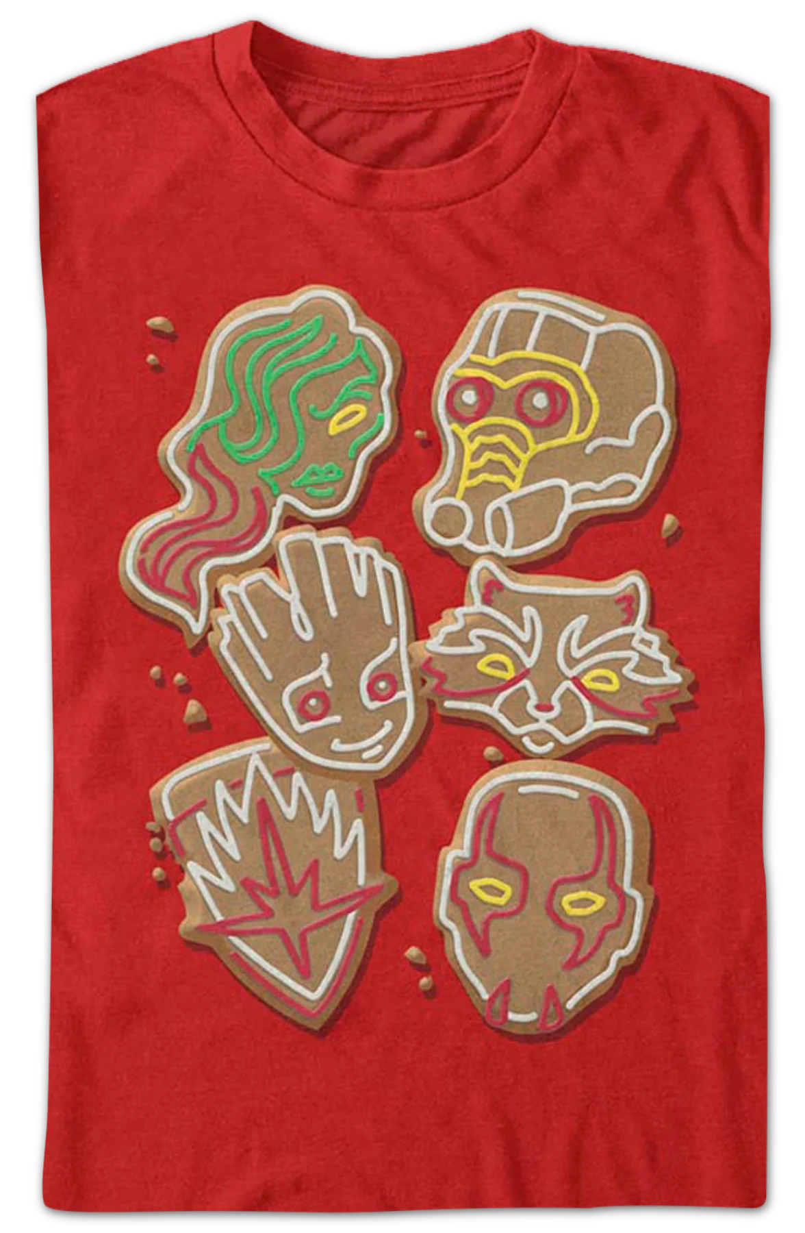 Guardians Of The Galaxy Christmas Cookies Marvel Comics T-Shirt - Image 2