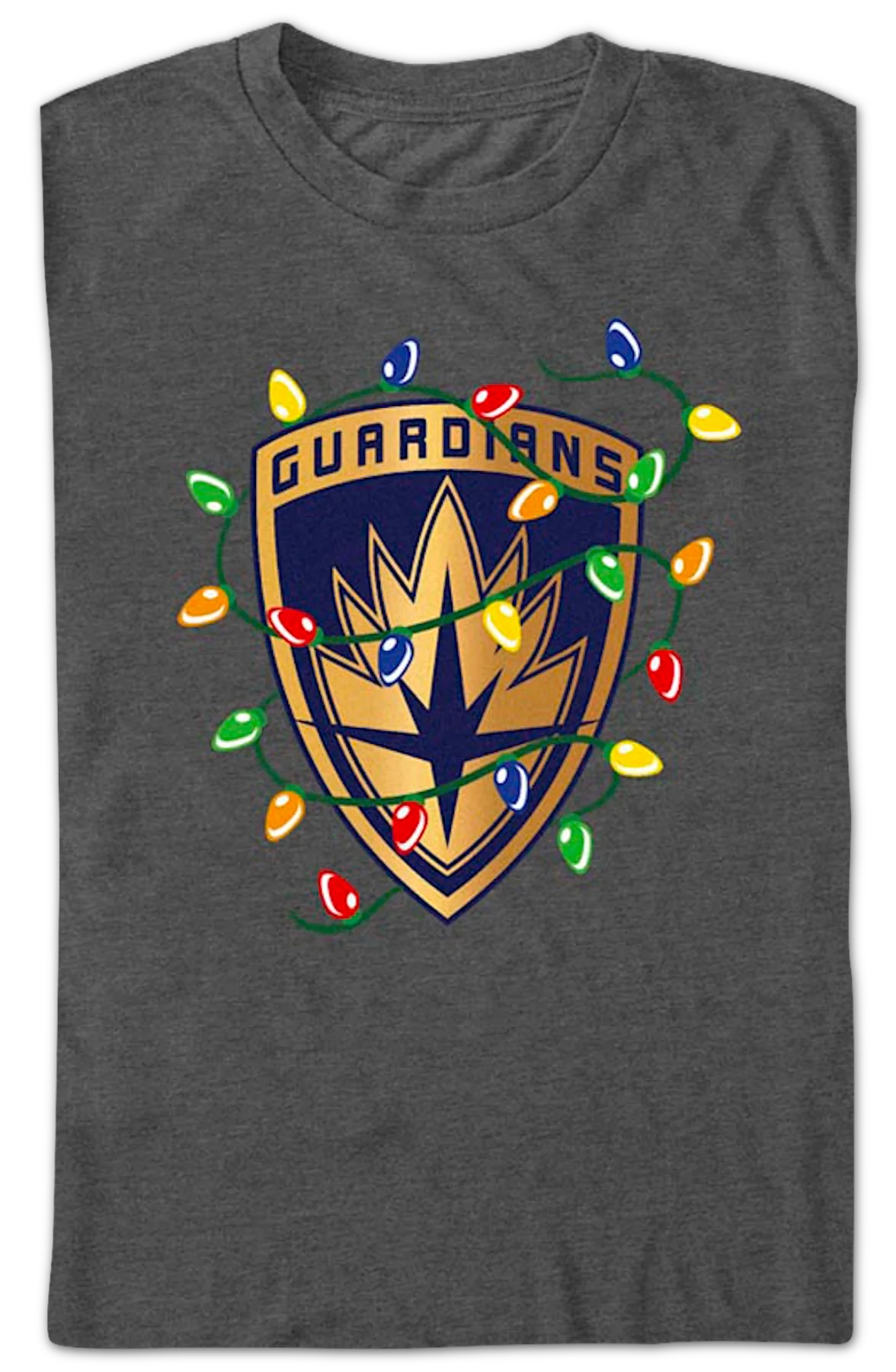 Guardians Of The Galaxy Christmas Lights Marvel Comics T-Shirt - Image 2