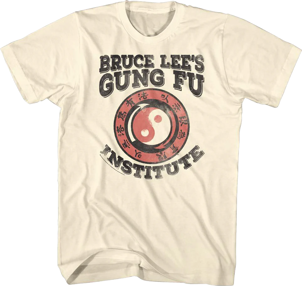 Gung Fu Institute Logo Bruce Lee T-Shirt