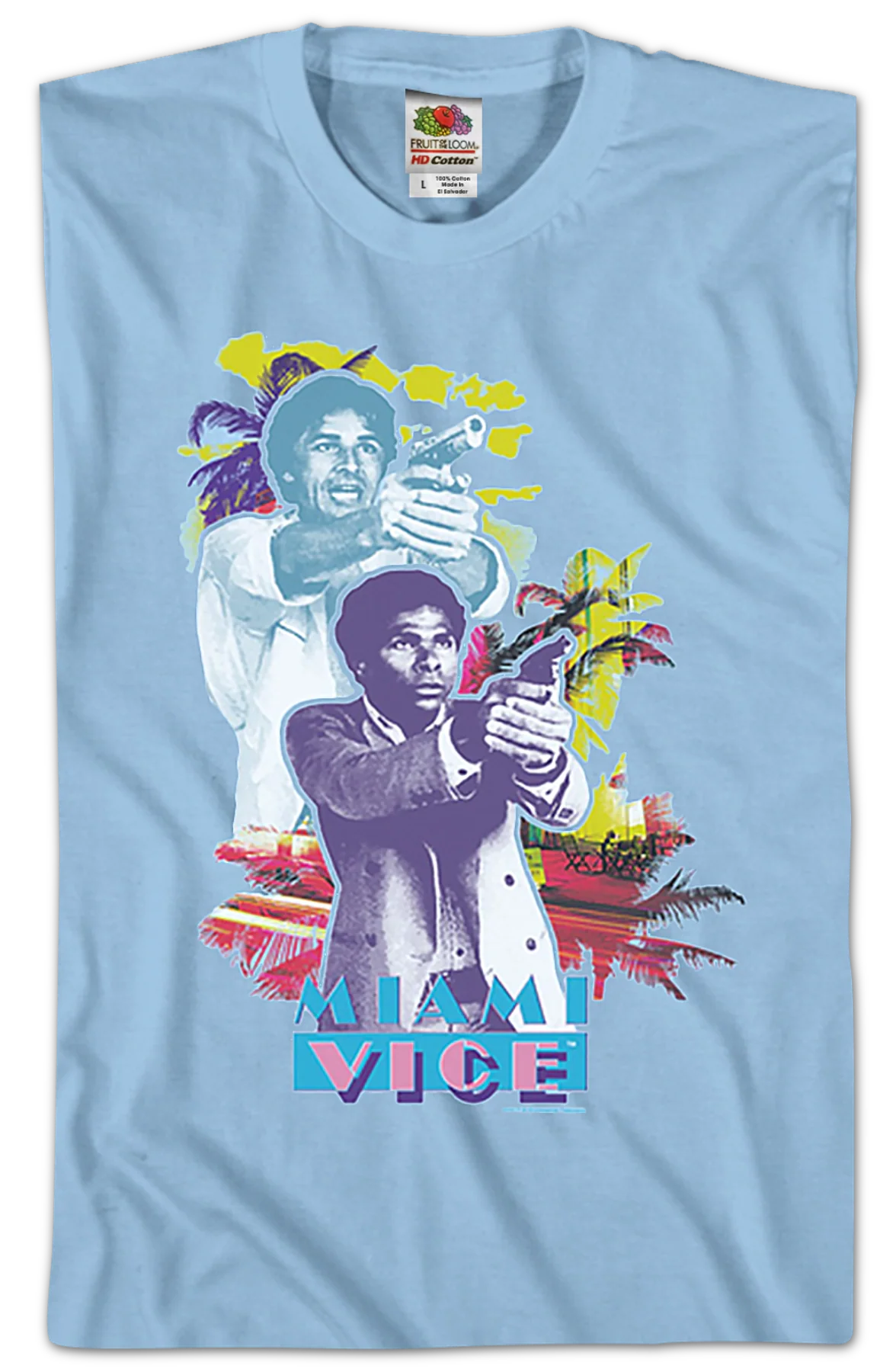Guns Drawn Miami Vice T-Shirt - Image 2