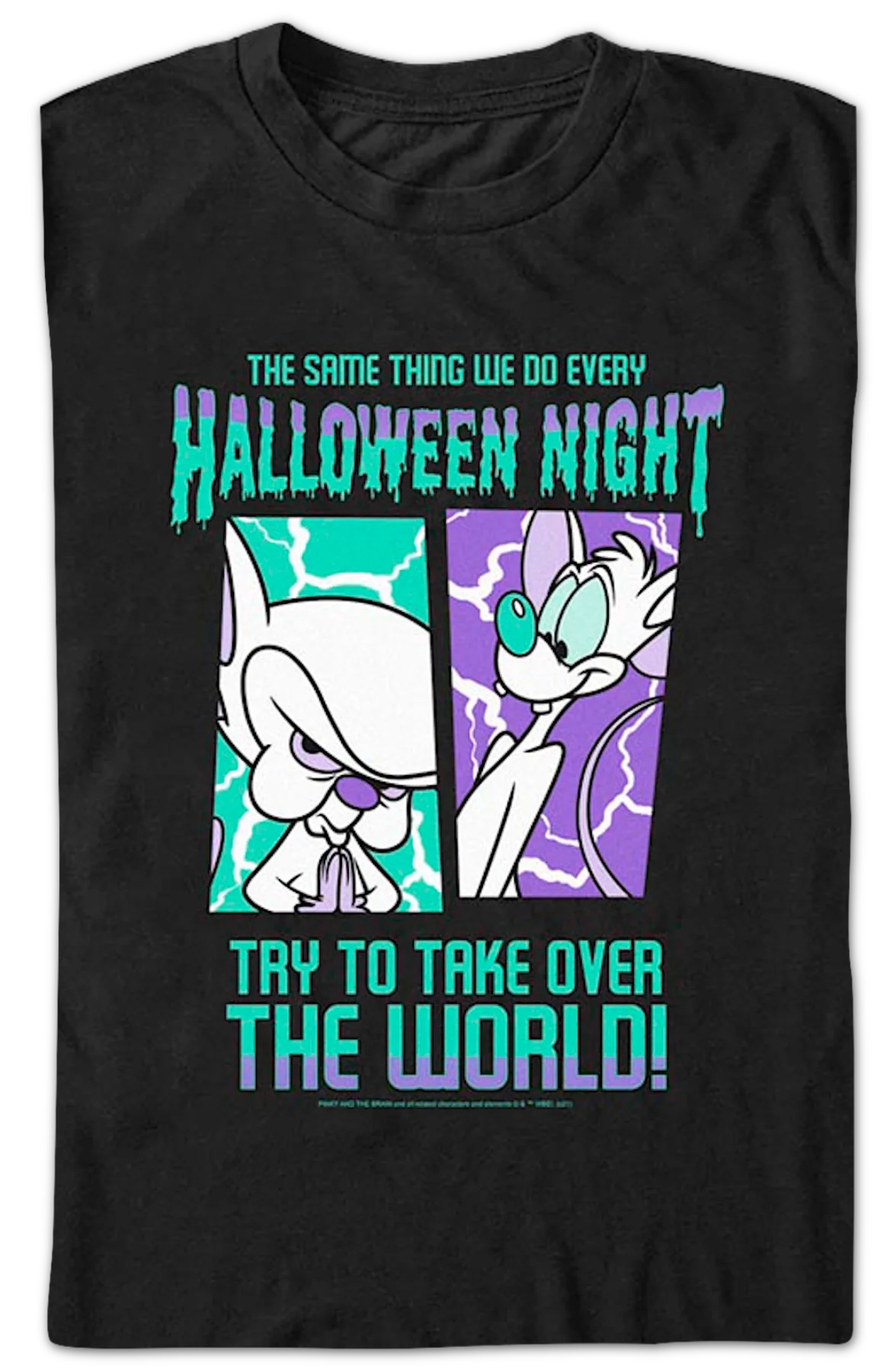 Halloween Night Pinky and the Brain T-Shirt - Image 2