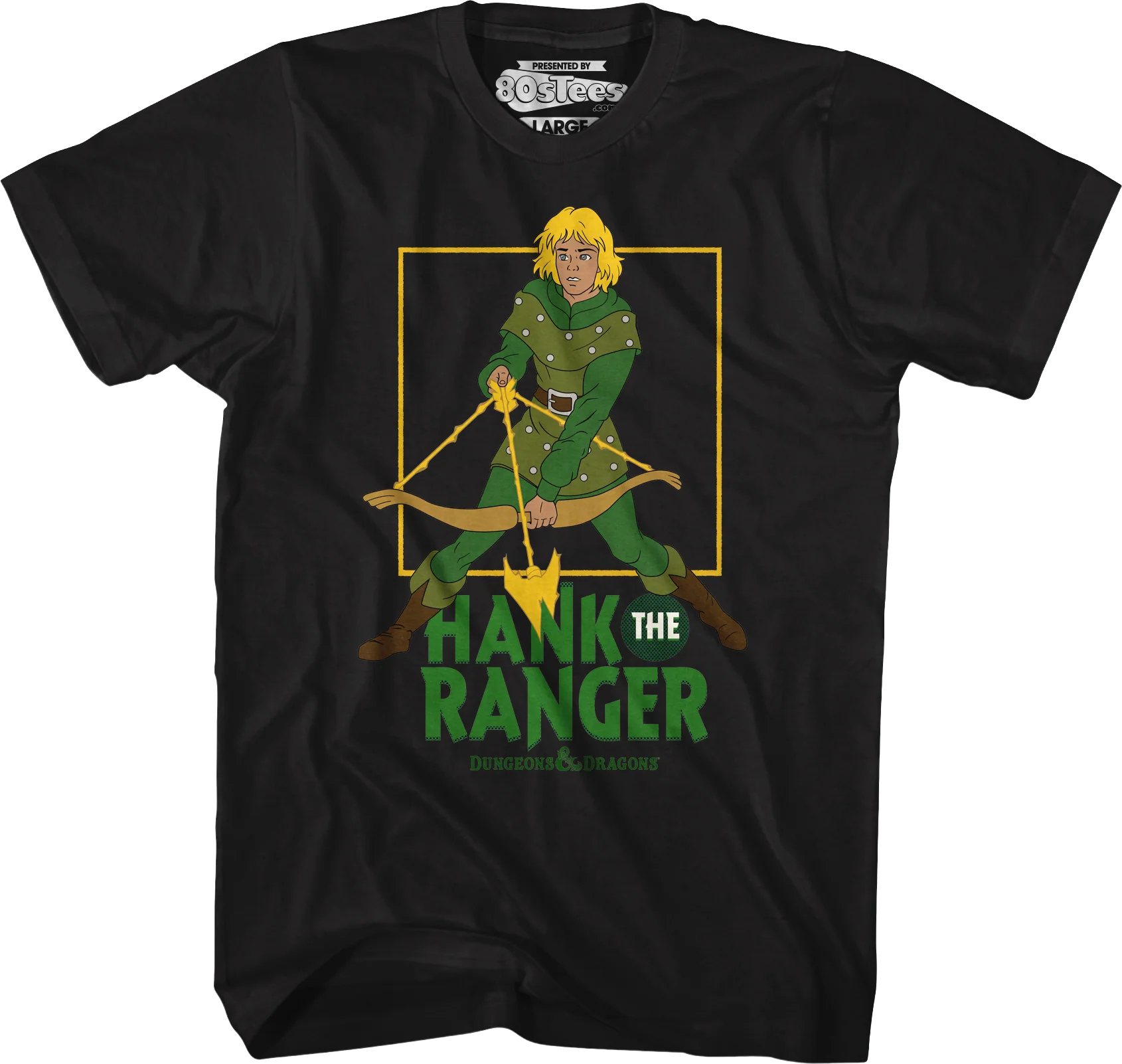 Hank The Ranger Bow & Arrow Pose Dungeons & Dragons T-Shirt
