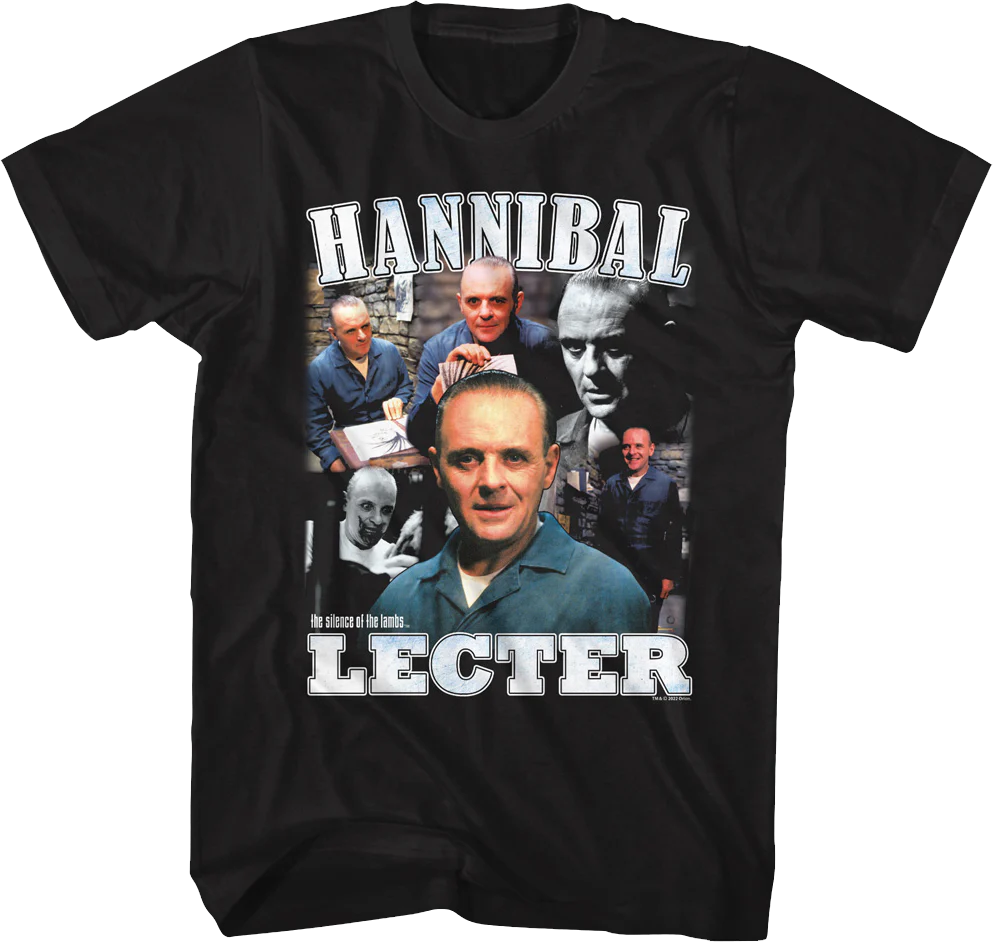 Hannibal Lecter Collage Silence Of The Lambs T-Shirt