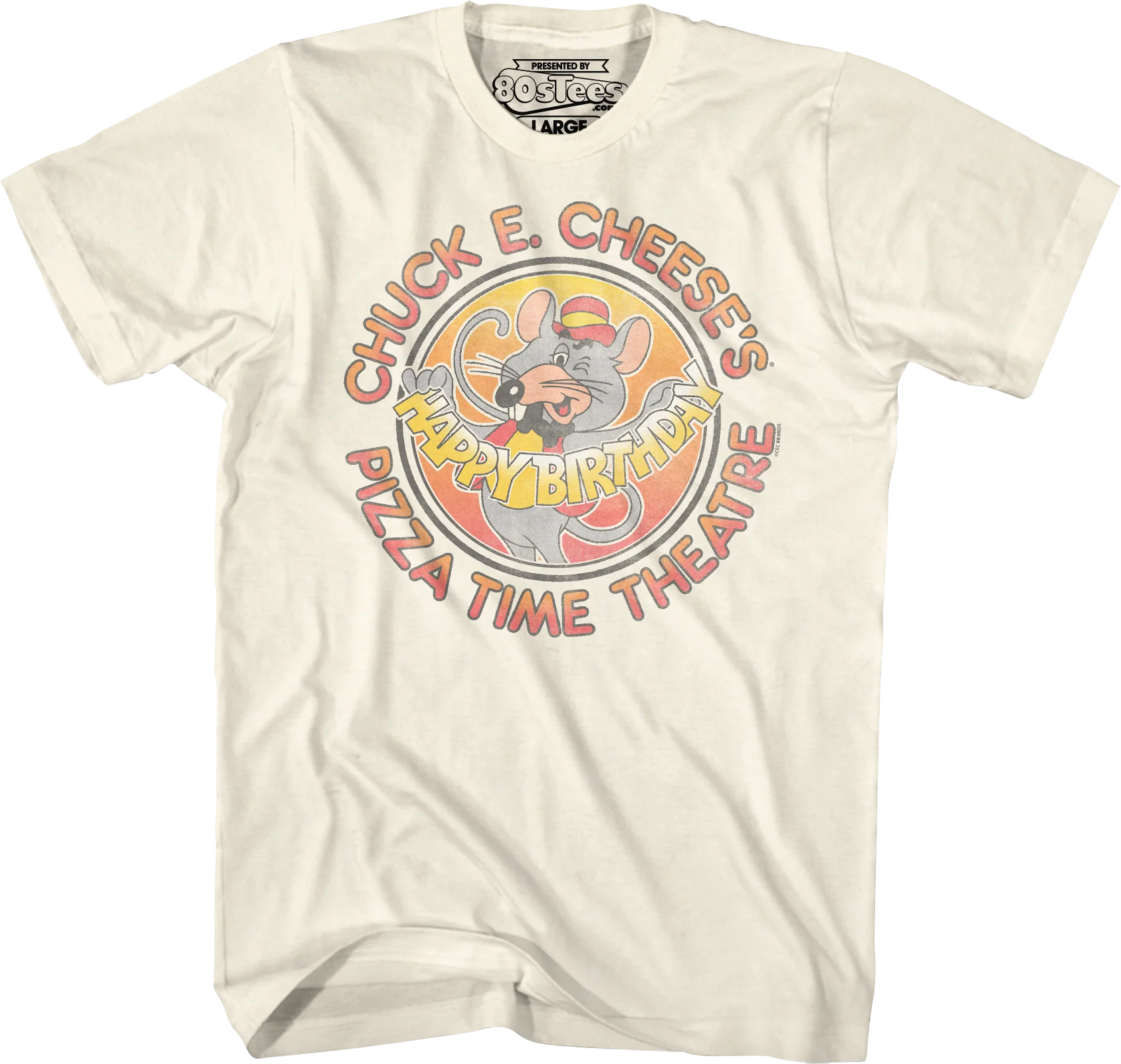 Happy Birthday Chuck E. Cheese T-Shirt - Image 2