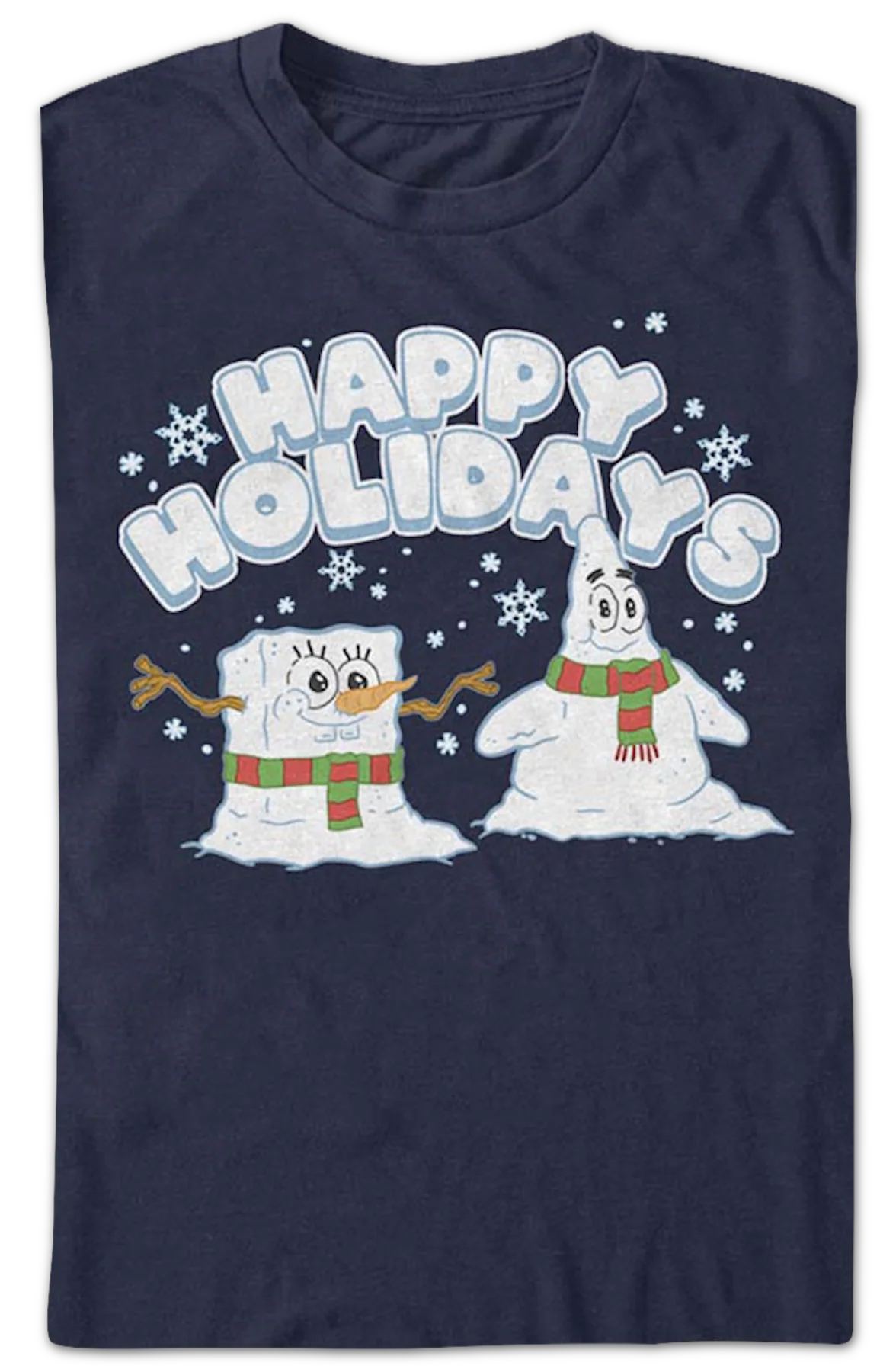 Happy Holidays SpongeBob SquarePants T-Shirt - Image 2