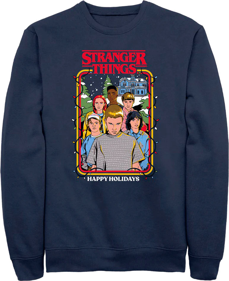 Happy Holidays Stranger Things Sweatshirt