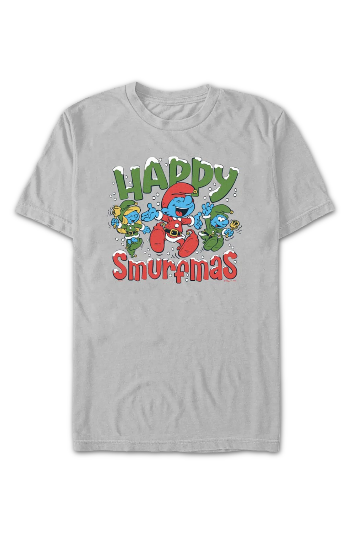 Happy Smurfmas Smurfs T-Shirt - Image 2