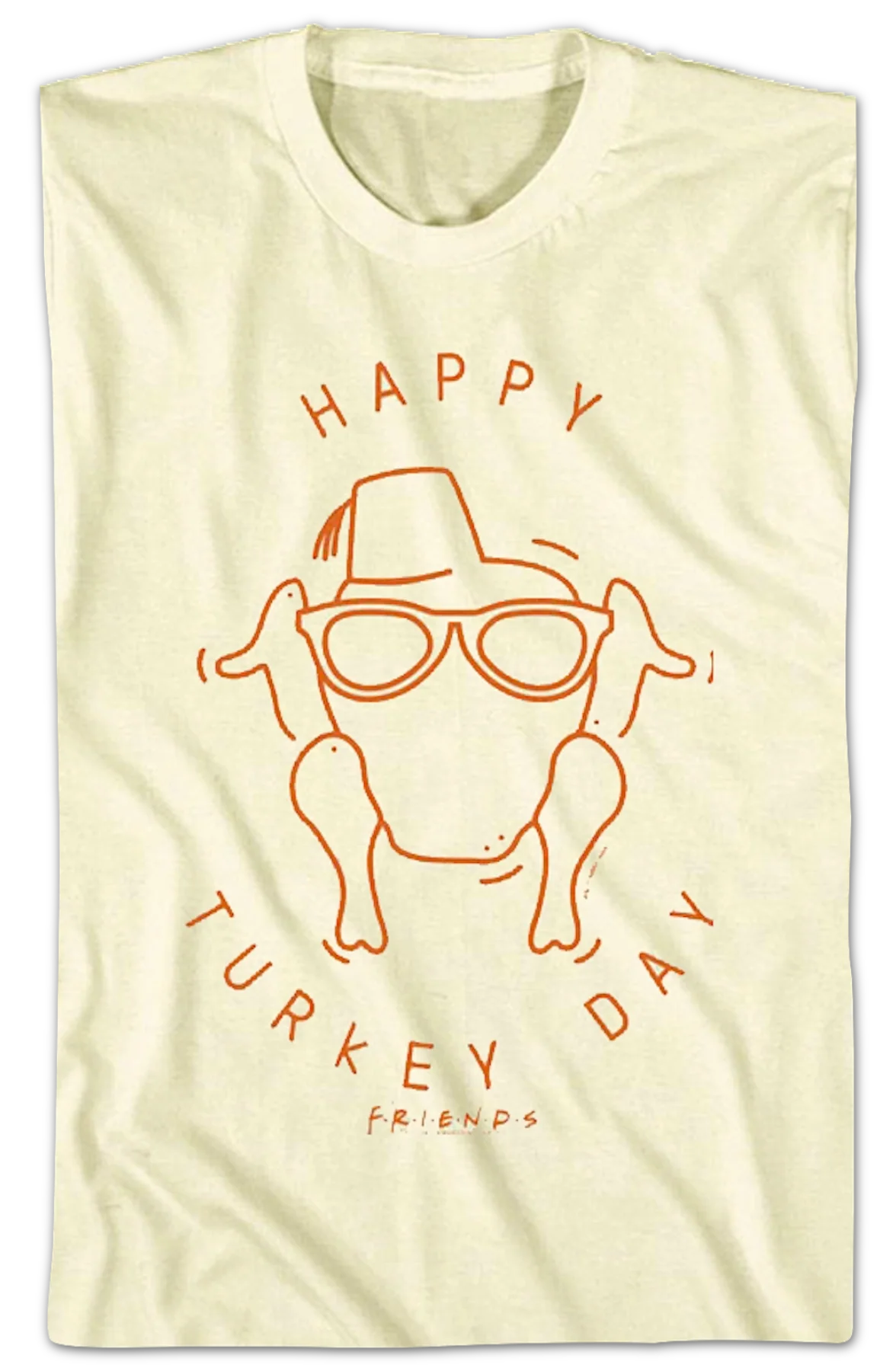 Happy Turkey Day Friends T-Shirt - Image 2