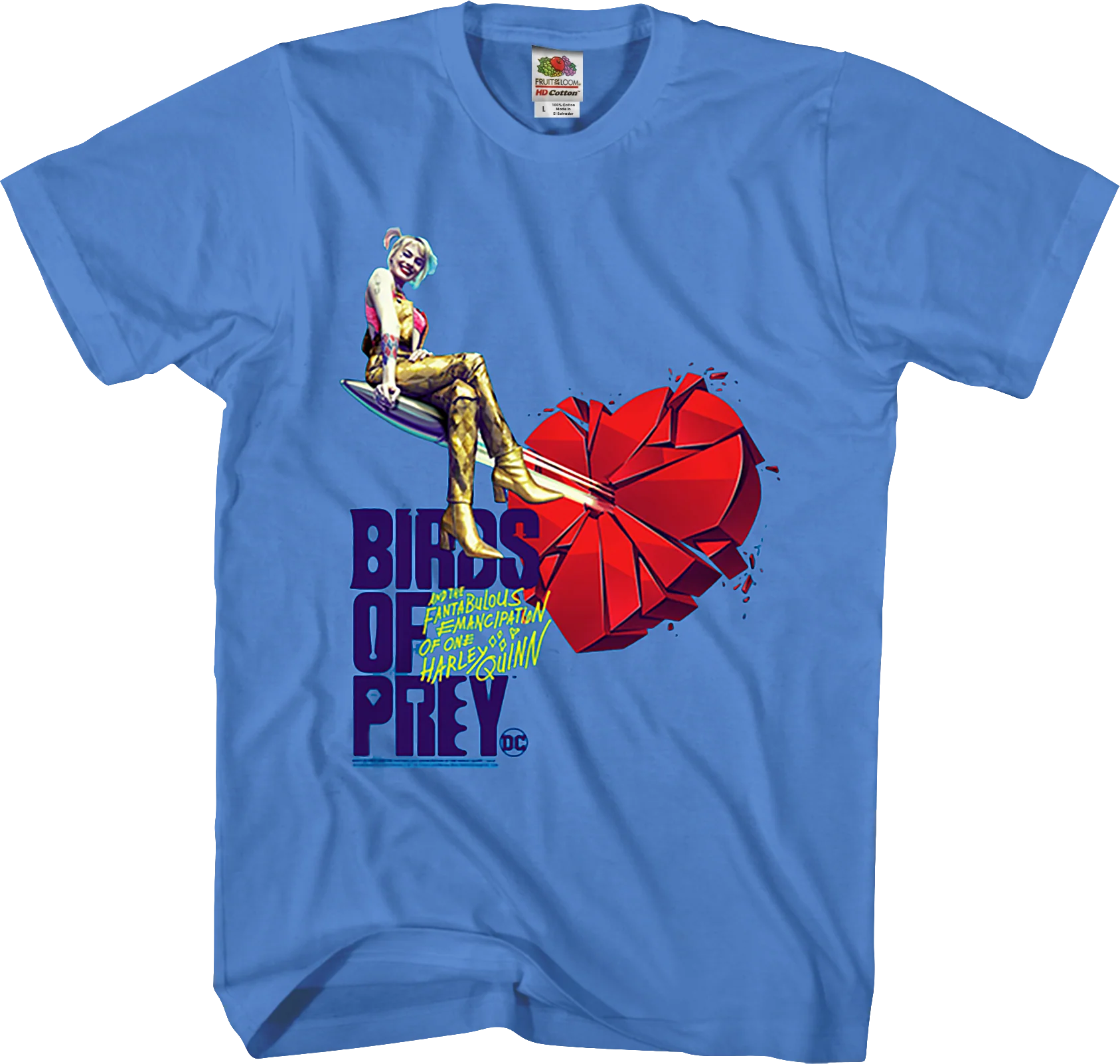 Harley Quinn Shattered Heart Birds Of Prey T-Shirt