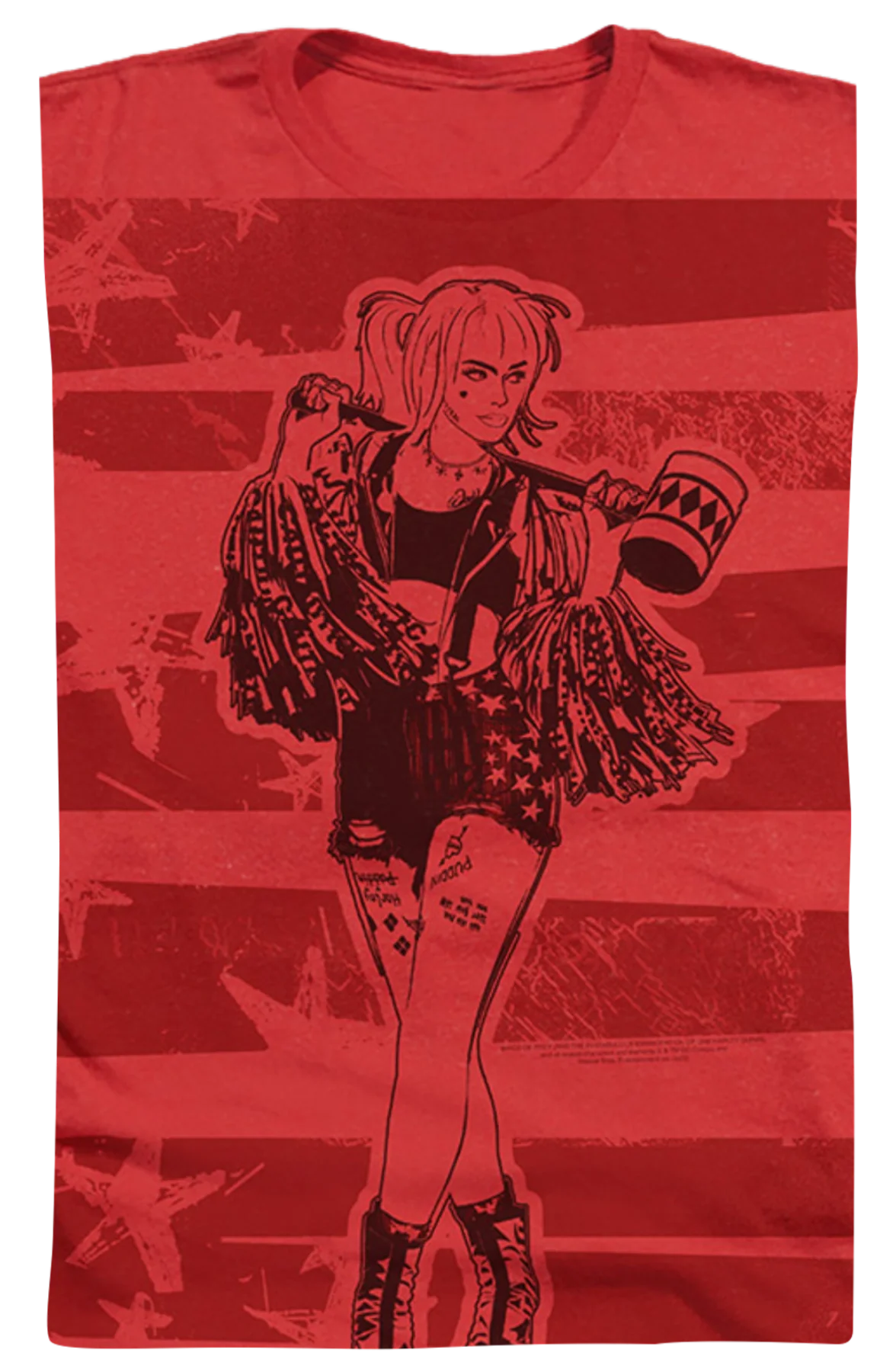 Harley Quinn Sketch Birds Of Prey T-Shirt - Image 2
