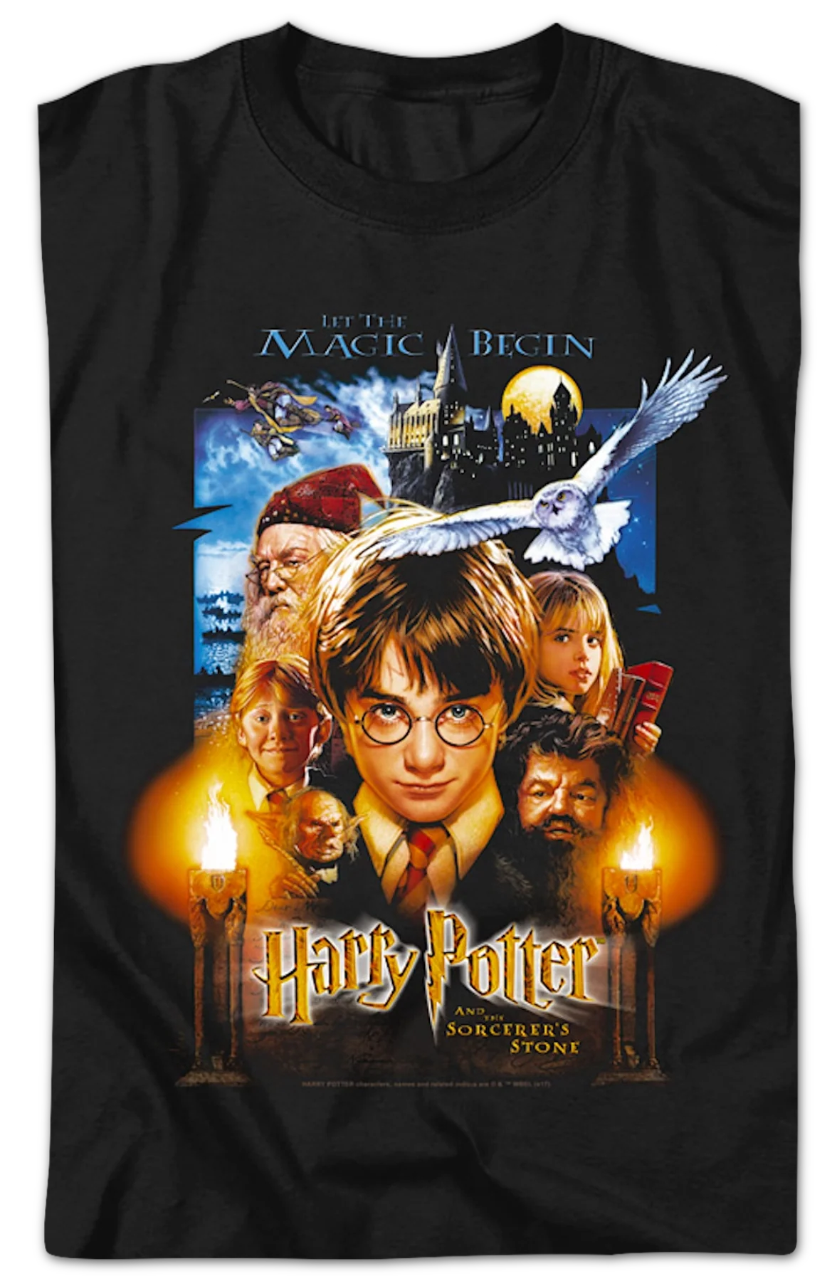 Harry Potter And The Sorcerer's Stone Poster Harry Potter T-Shirt - Image 2