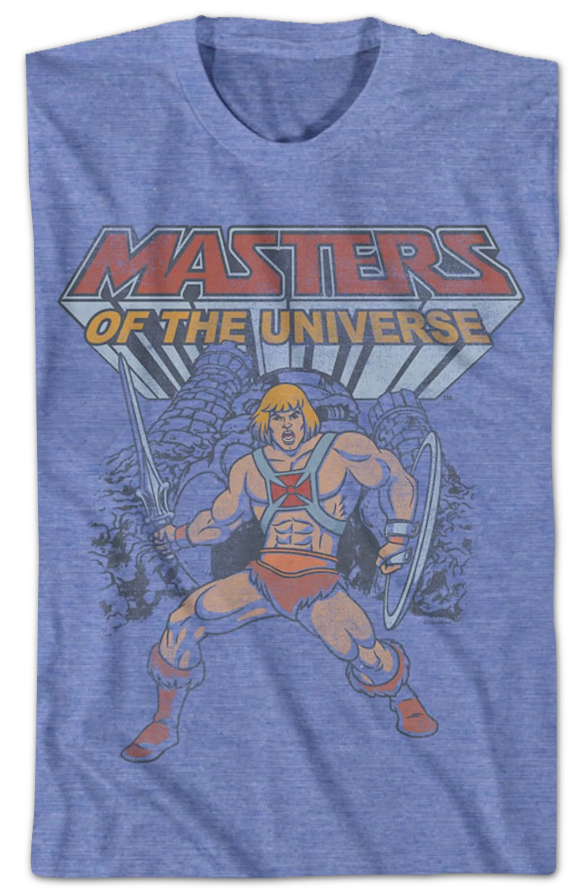 He-Man Castle Grayskull Hero Pose Masters of the Universe T-Shirt - Image 3