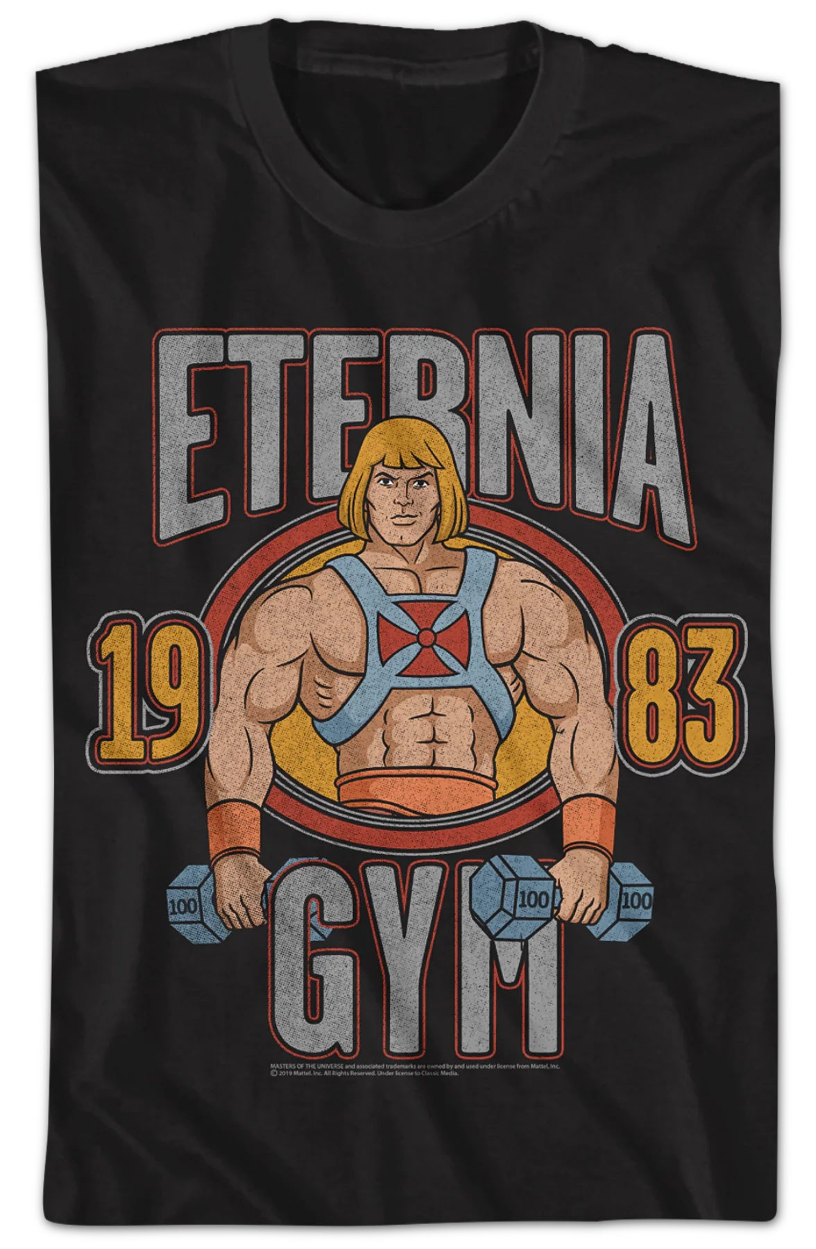 He-Man Eternia Gym Masters of the Universe T-Shirt - Image 2