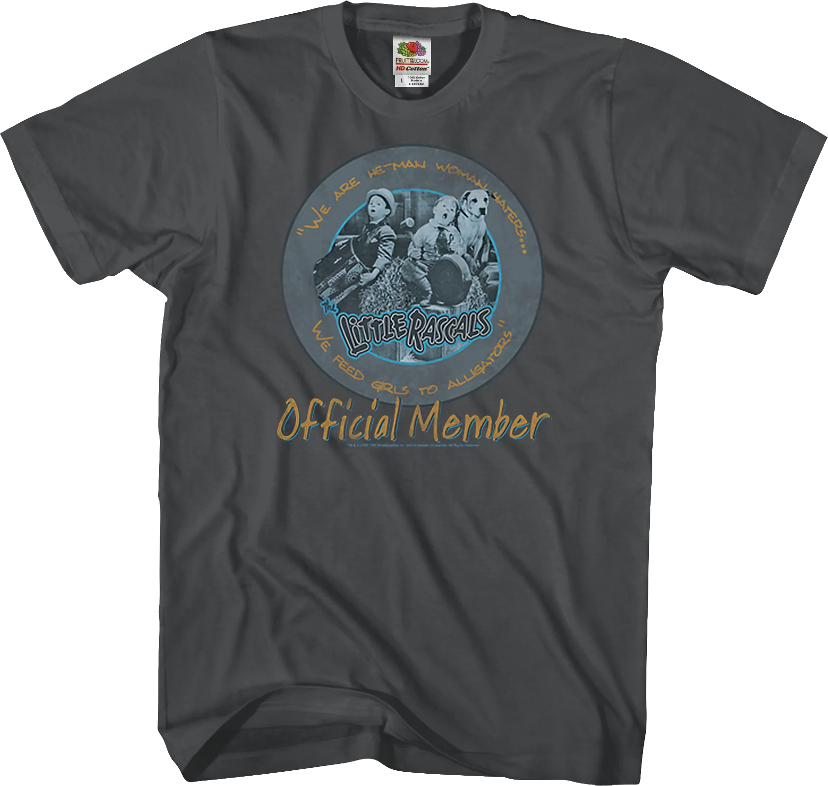 He-Man Woman Haters Club Official Member Little Rascals T-Shirt