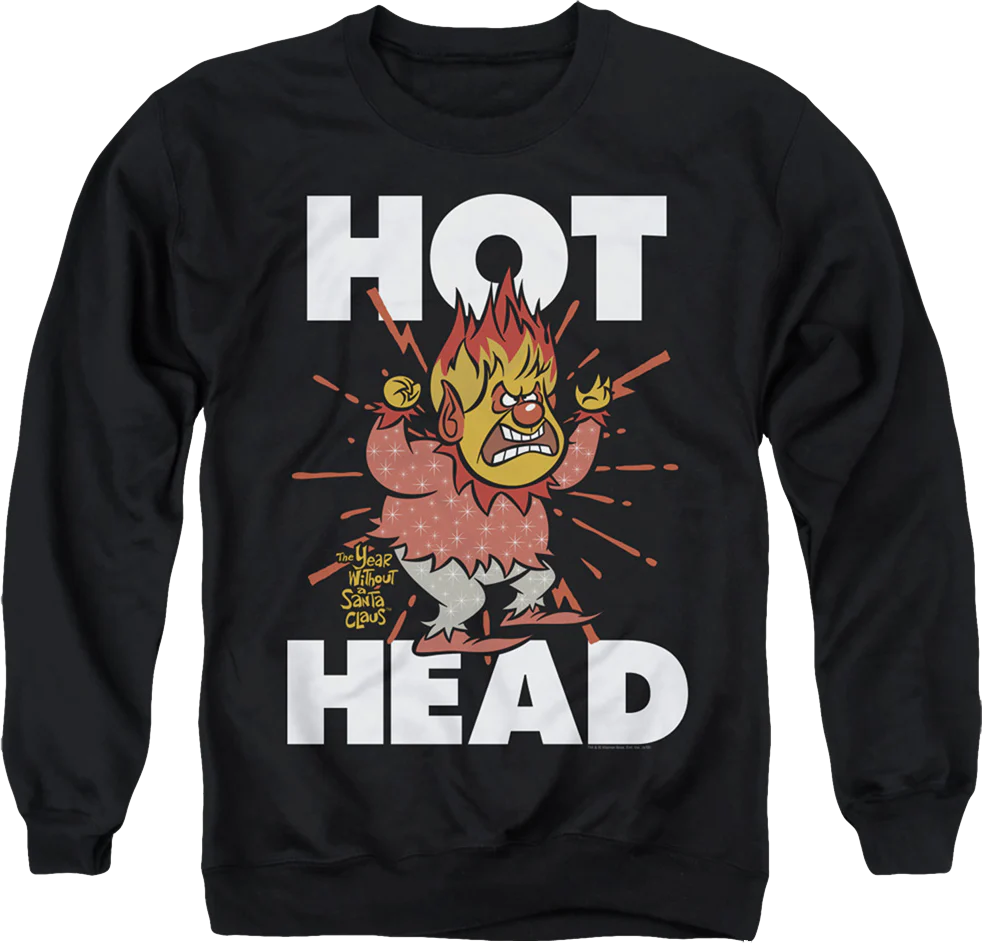 Heat Miser Hot Head The Year Without A Santa Claus Sweatshirt
