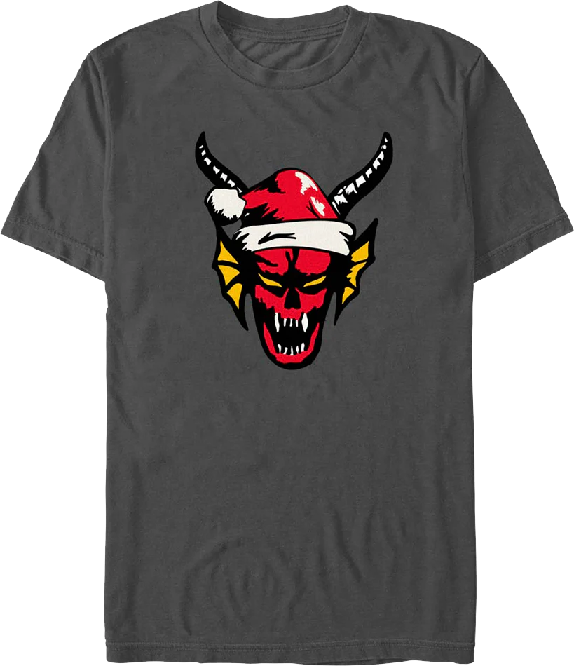 Hellfire Club Santa Claus Hat Stranger Things T-Shirt