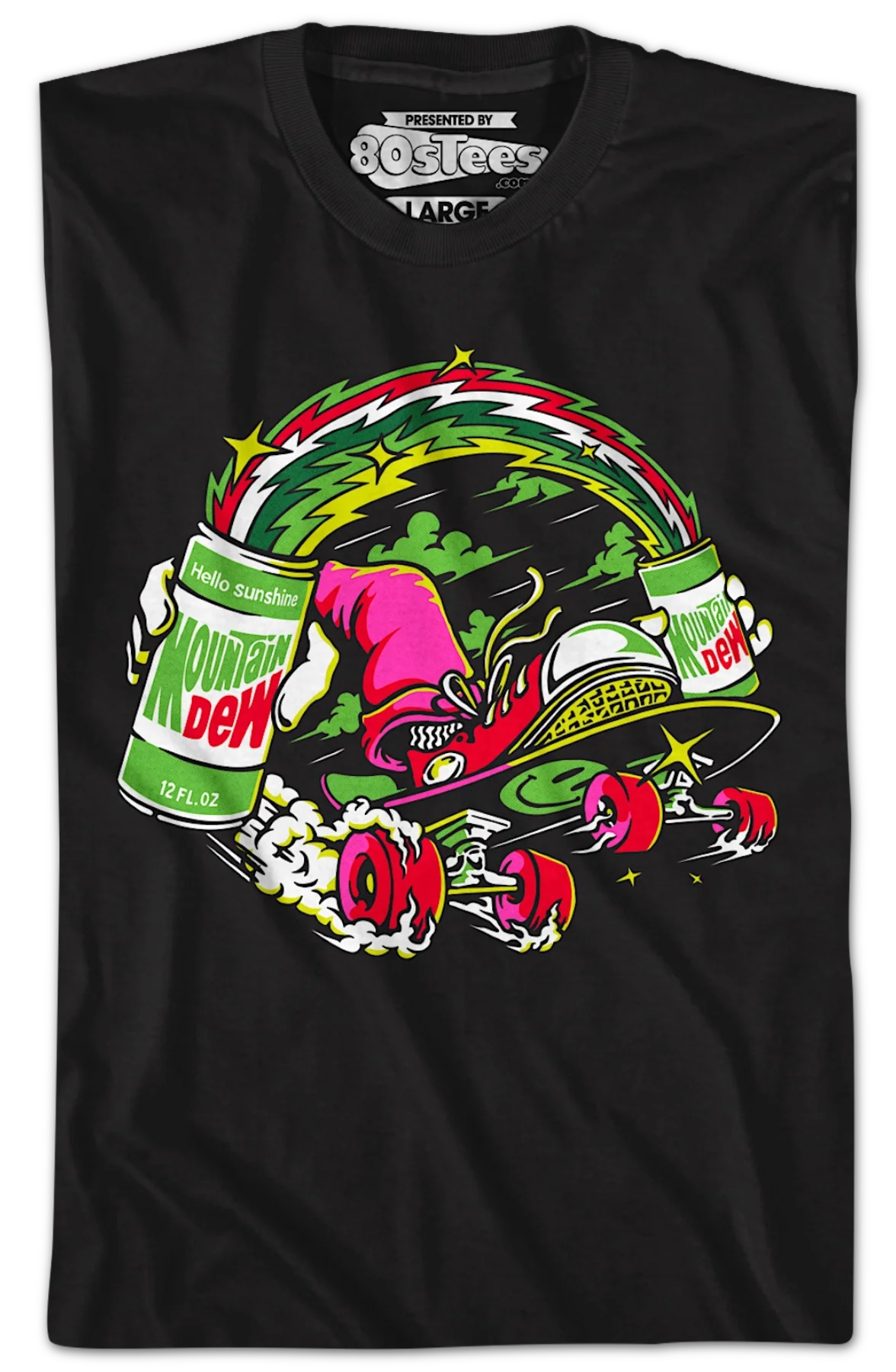 Hello Sunshine Skateboard Mountain Dew T-Shirt - Image 2