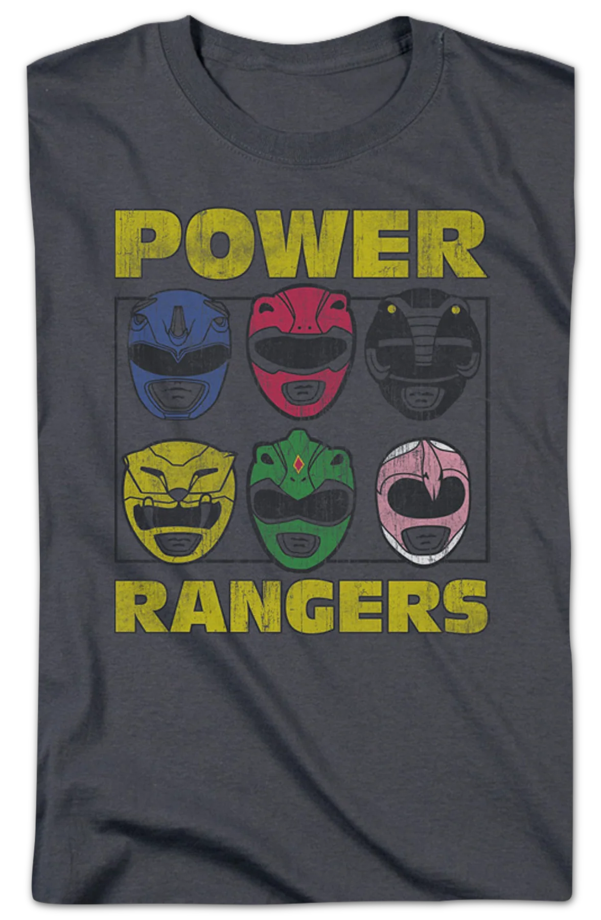 Helmets Mighty Morphin Power Rangers T-Shirt - Image 2