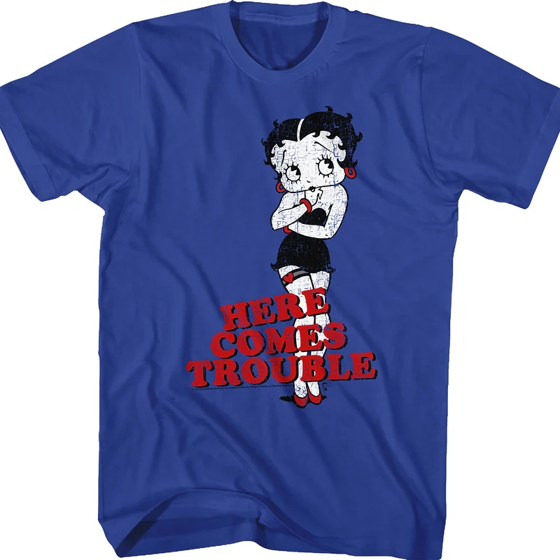 Here Comes Trouble Betty Boop T-Shirt