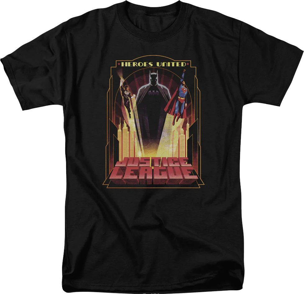 Heroes United Justice League DC Comics T-Shirt