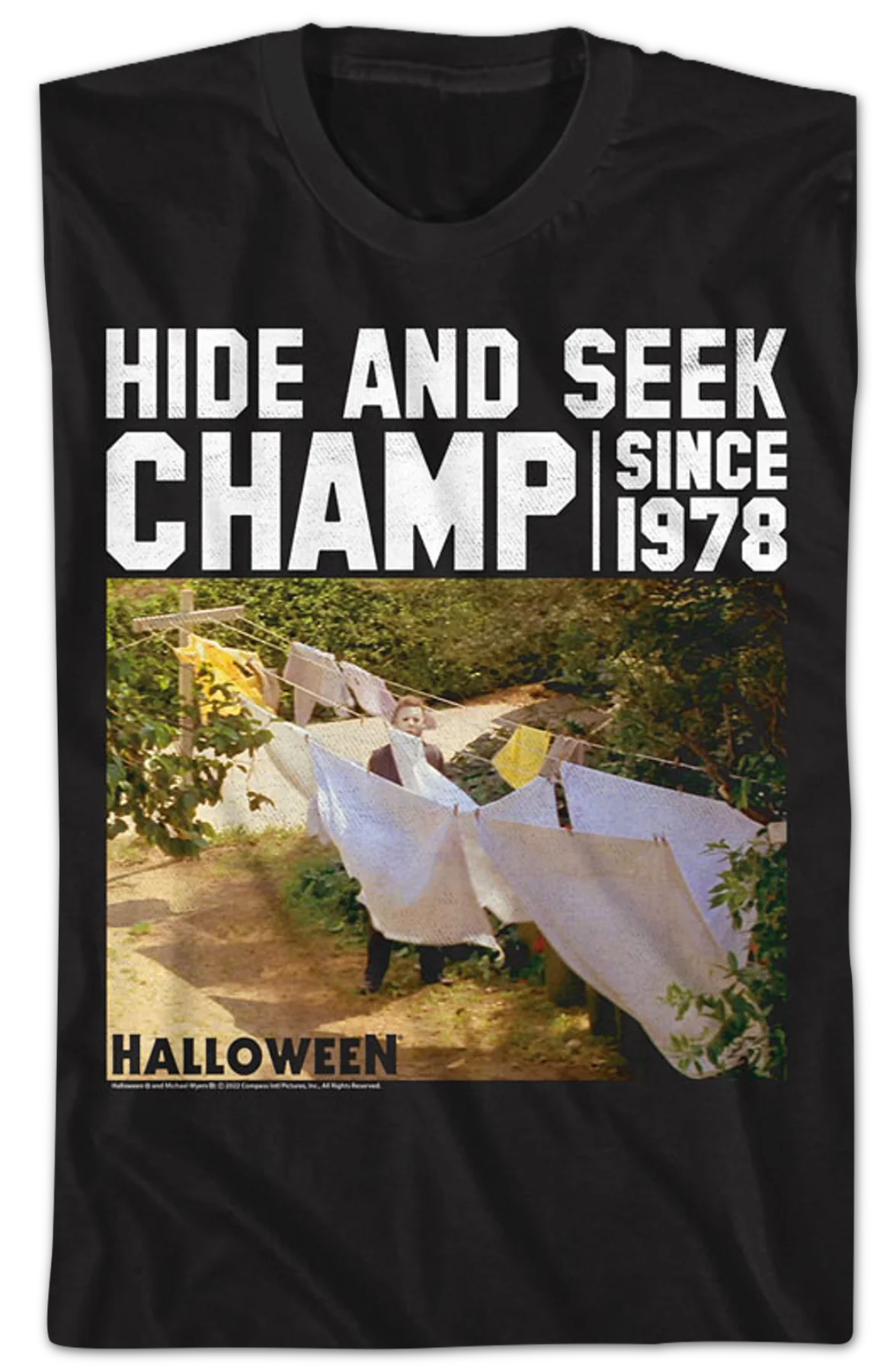 Hide And Seek Champ Since 1978 Halloween T-Shirt - Image 2