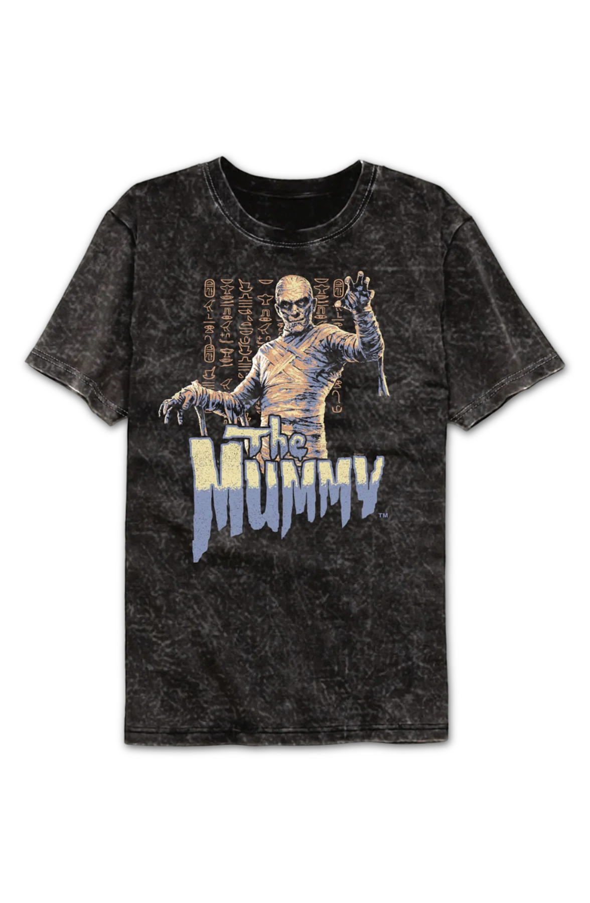 Hieroglyphs The Mummy Mineral Wash T-Shirt - Image 2