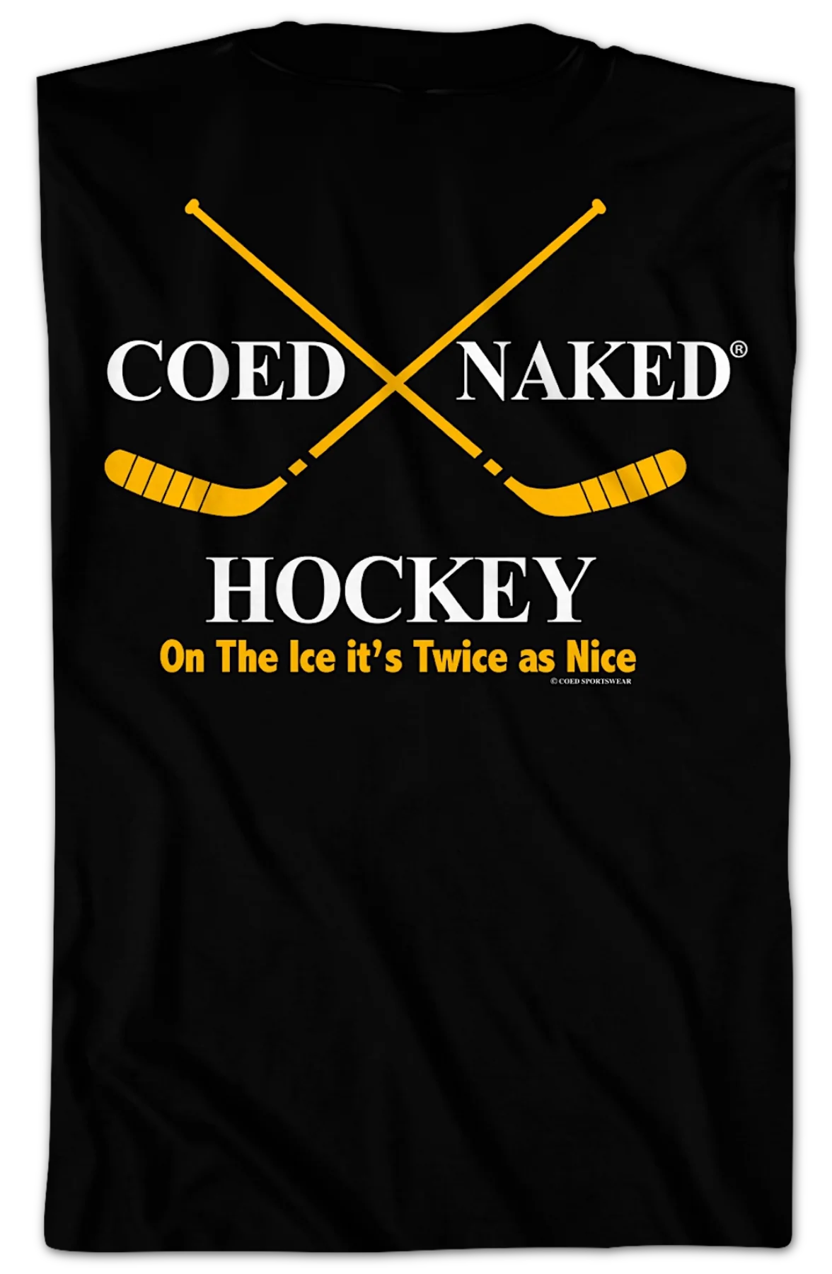 Hockey On The Ice Coed Naked T-Shirt - Image 2