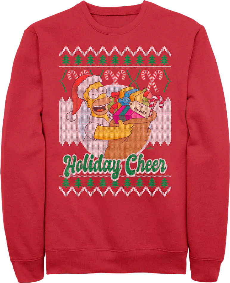 Holiday Cheer Simpsons Sweatshirt
