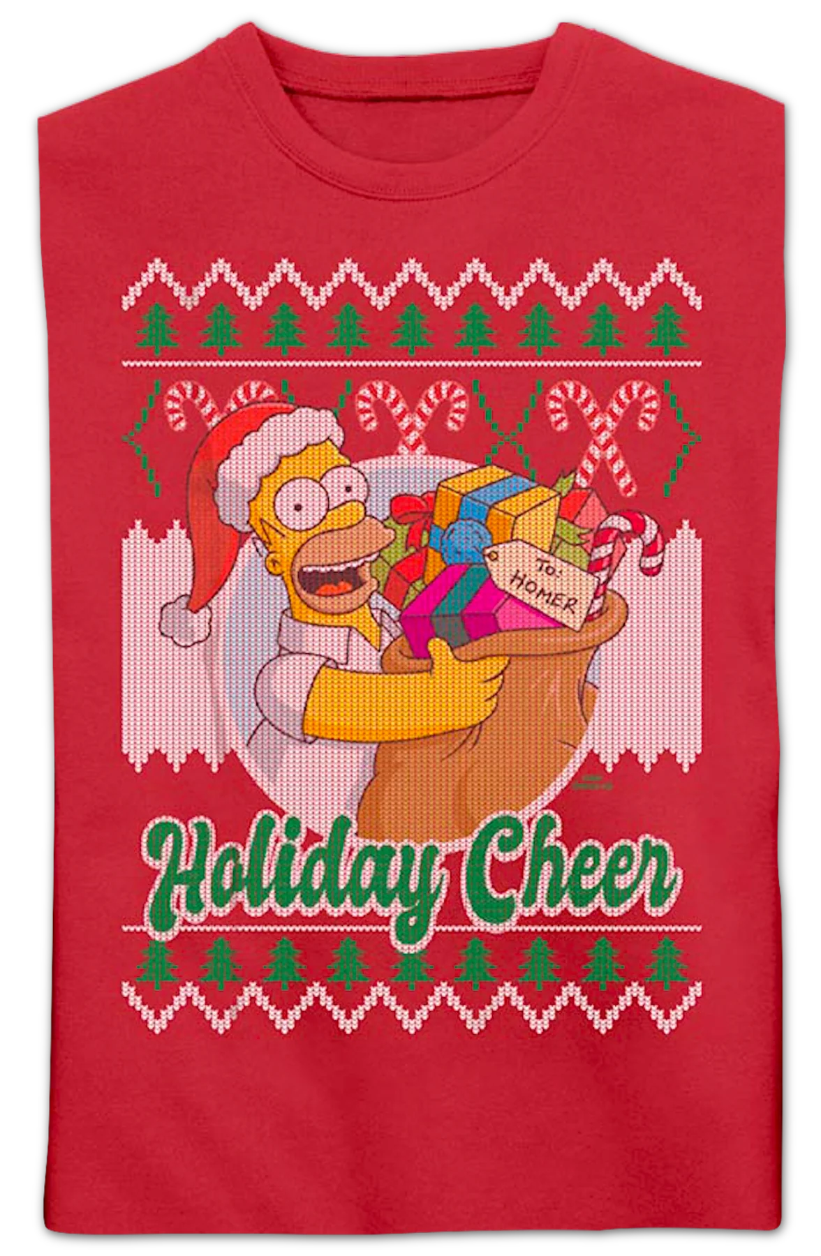 Holiday Cheer Simpsons Sweatshirt - Image 2