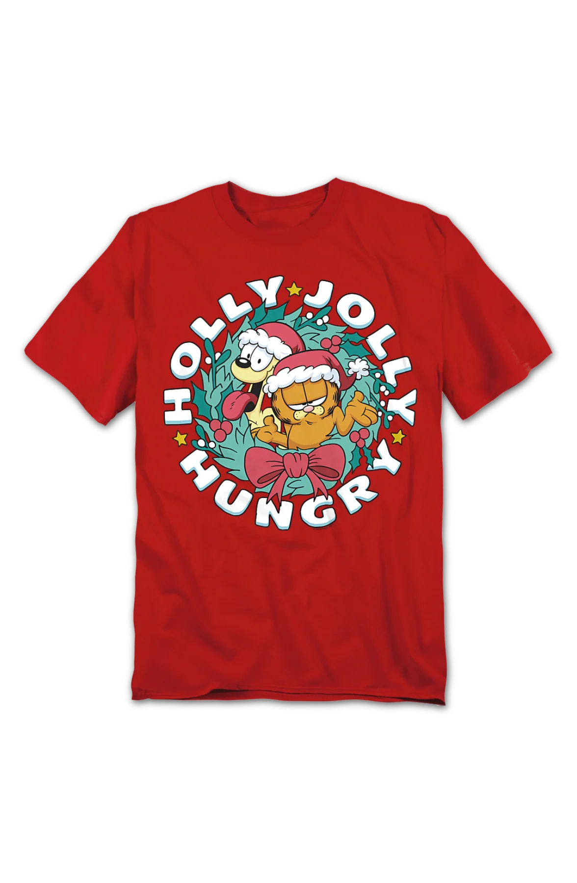 Holly Jolly Hungry Garfield T-Shirt - Image 2
