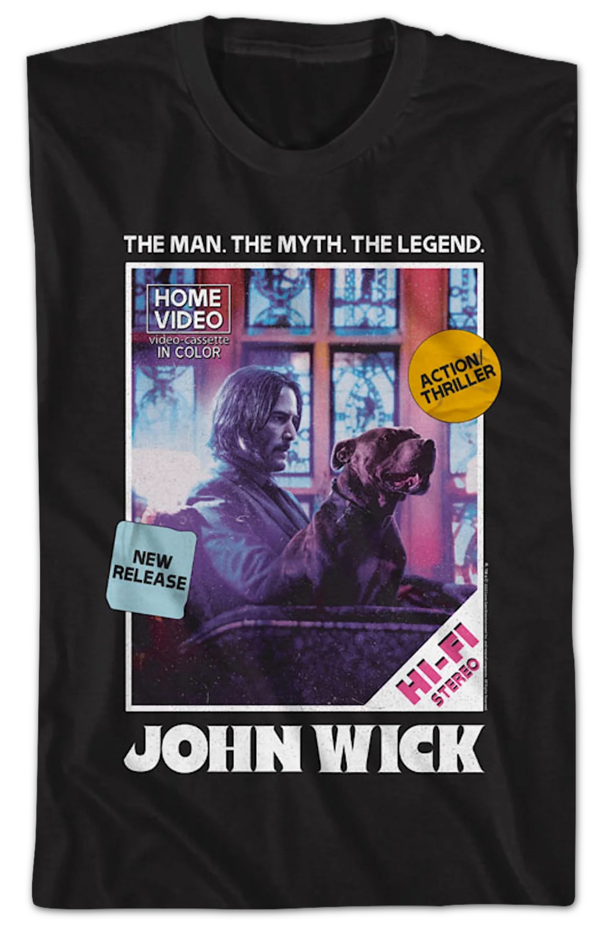 Home Video Cover John Wick T-Shirt - Image 2
