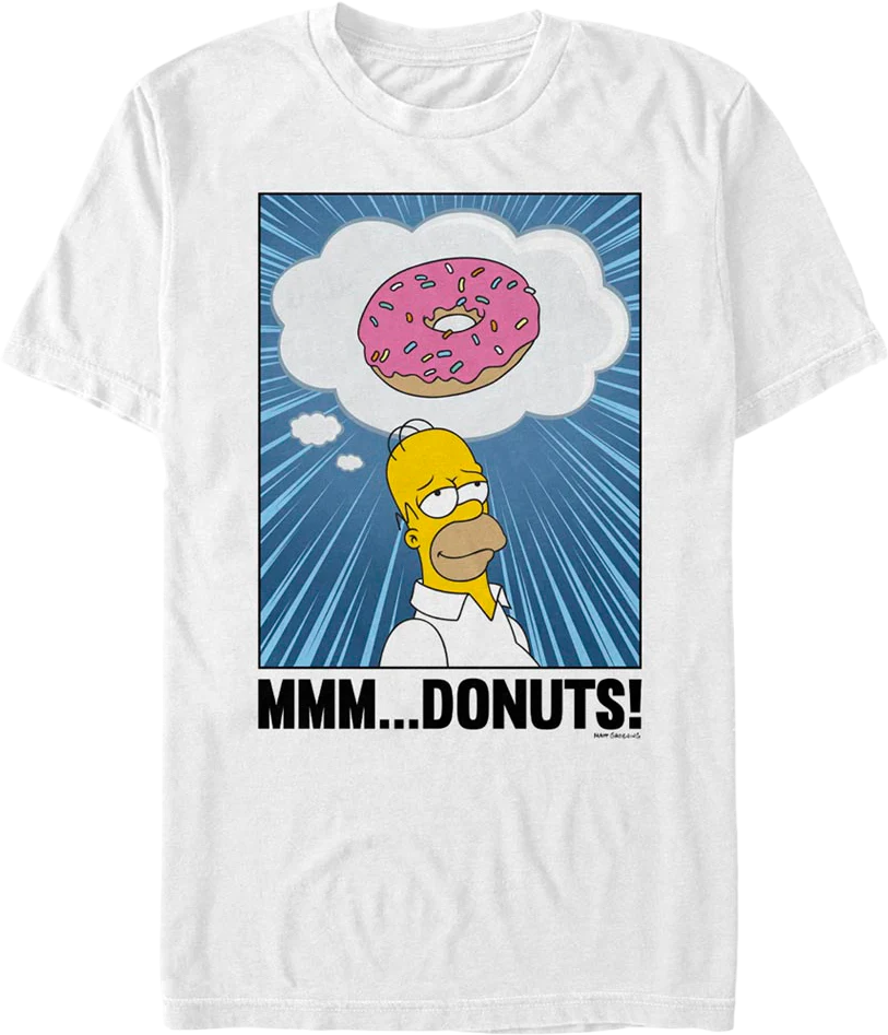 Homer Simpson Mmm Donuts Simpsons T-Shirt