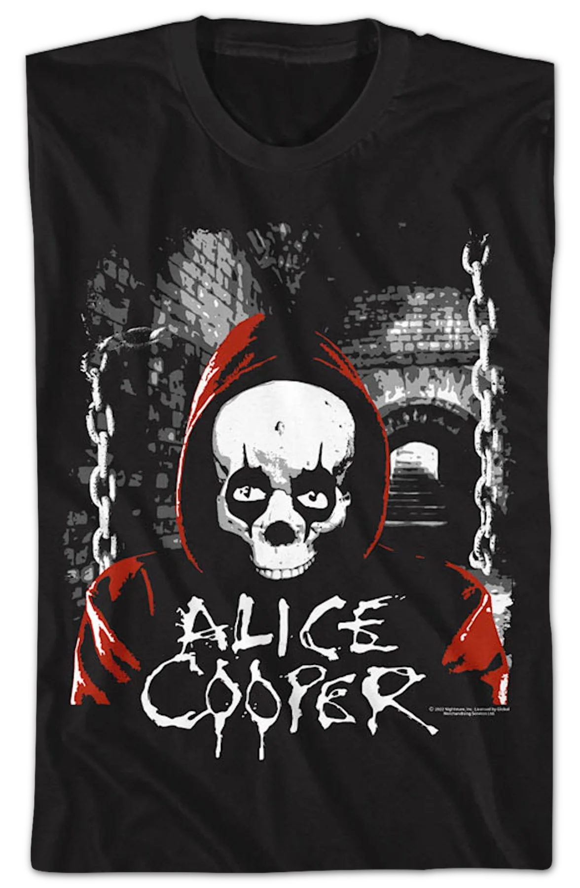 Hooded Skull Alice Cooper T-Shirt - Image 2