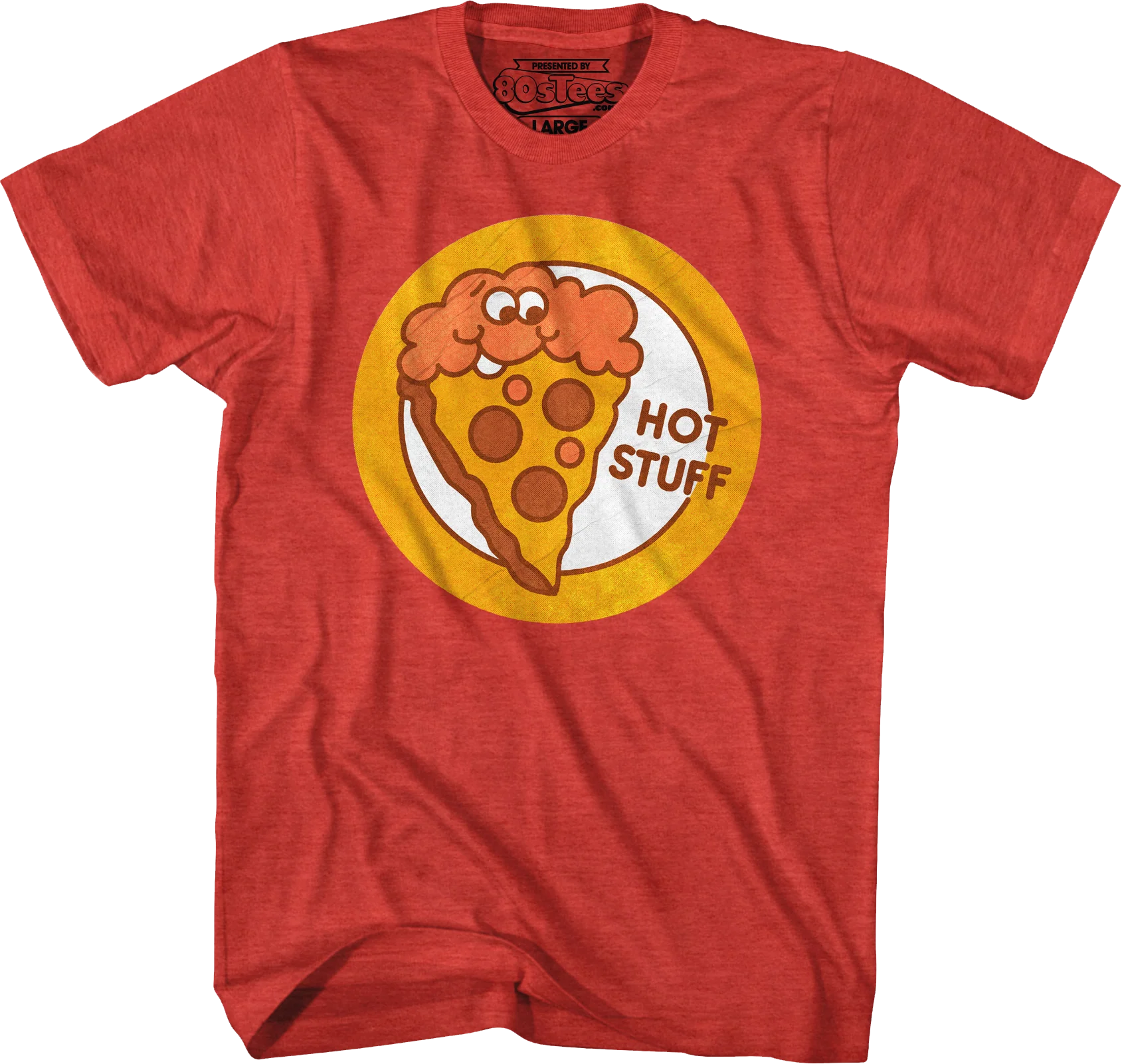 Hot Stuff Pizza Scratch & Sniff Sticker T-Shirt - Image 15