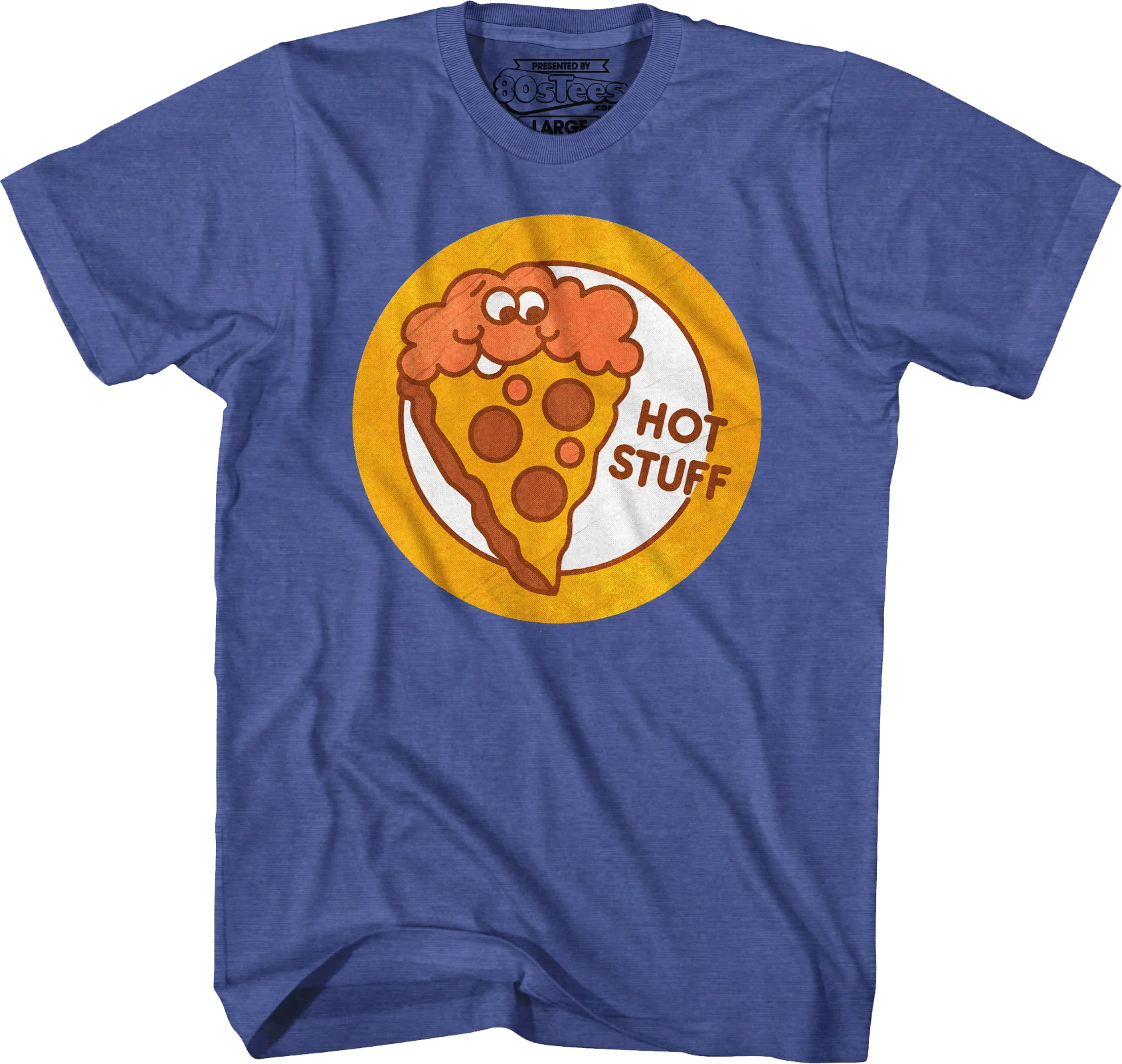 Hot Stuff Pizza Scratch & Sniff Sticker T-Shirt - Image 8