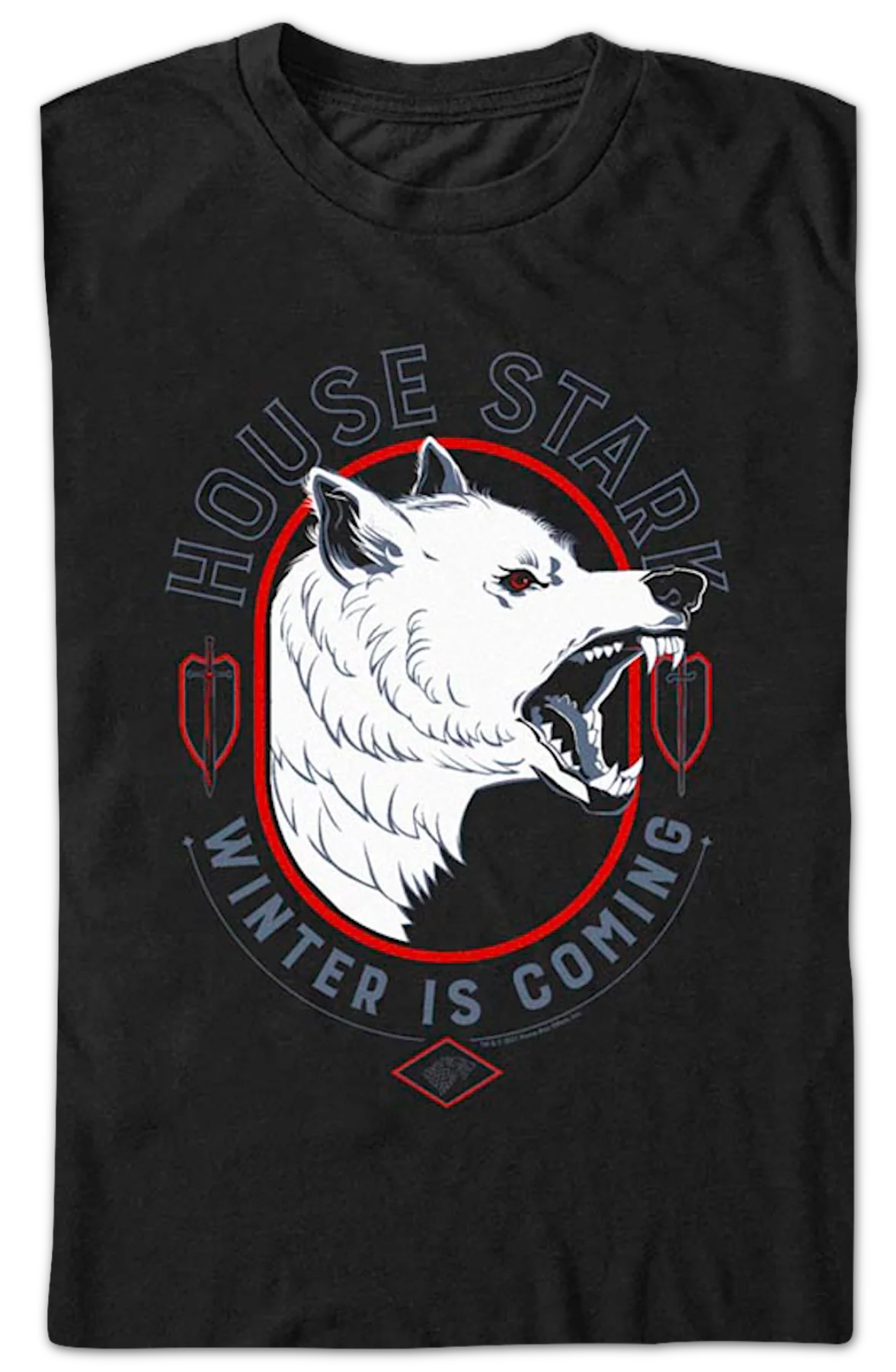 House Stark Game Of Thrones T-Shirt - Image 2