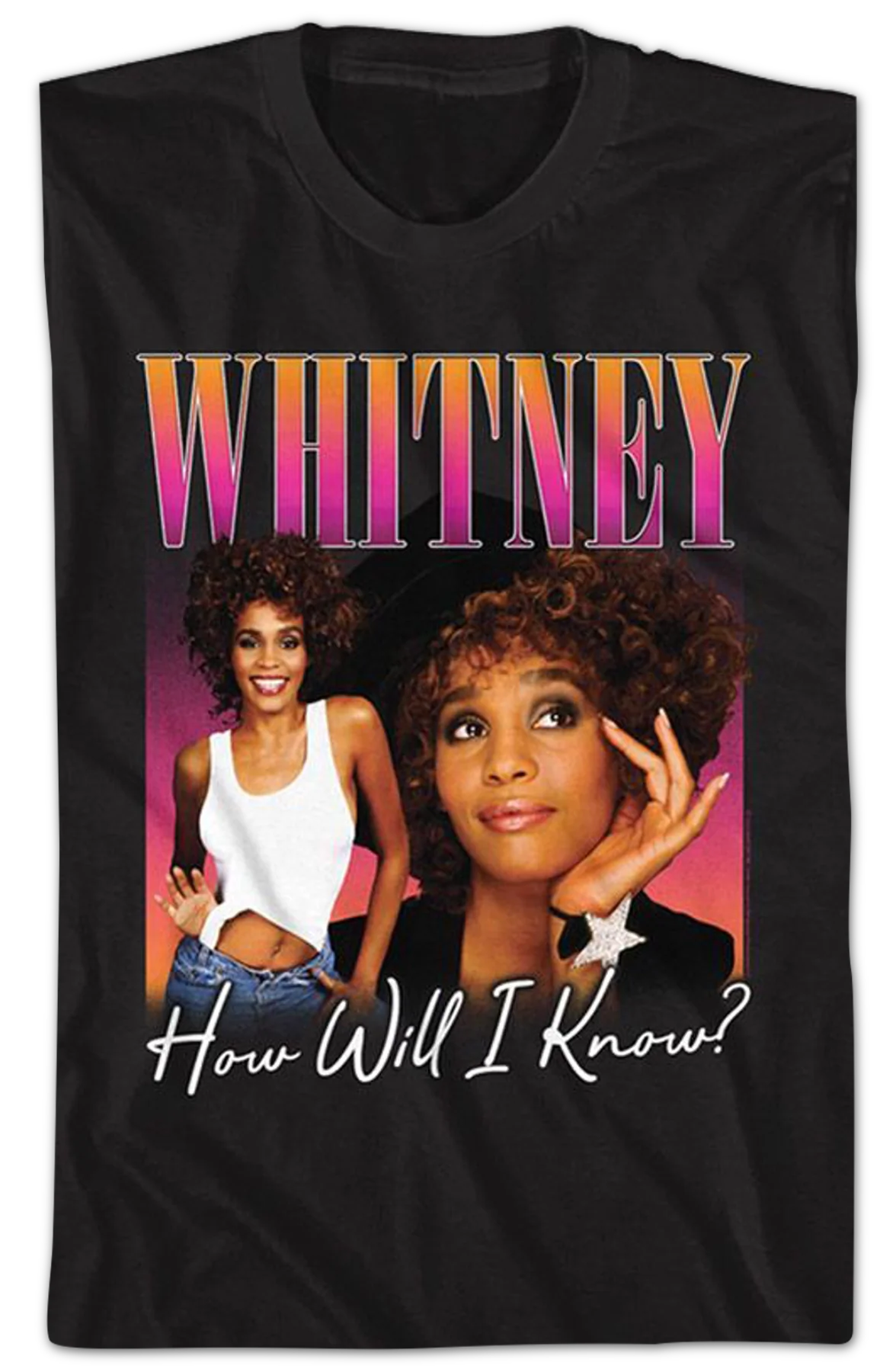 How Will I Know Whitney Houston T-Shirt - Image 2