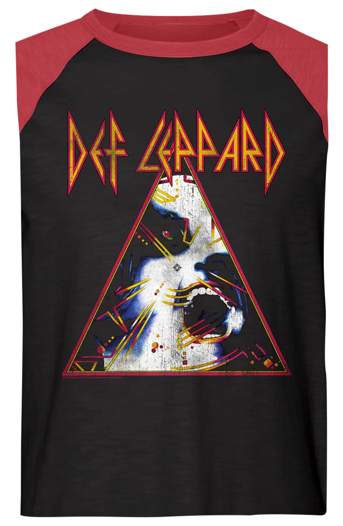 Hysteria Def Leppard Raglan Baseball Shirt - Image 2