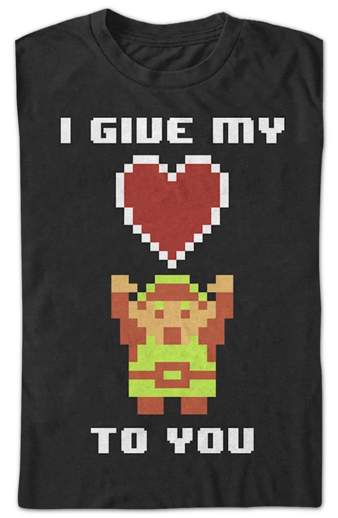 I Give My Heart To You Legend of Zelda T-Shirt - Image 2