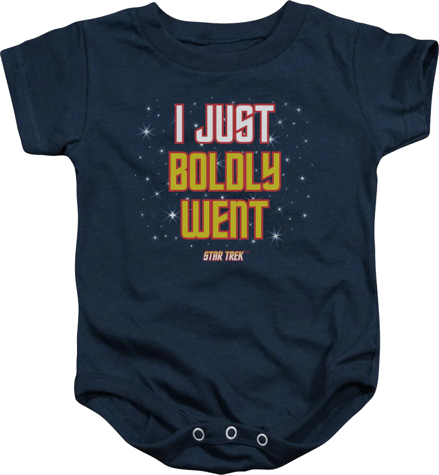 I Just Boldly Went Star Trek Infant Snapsuit